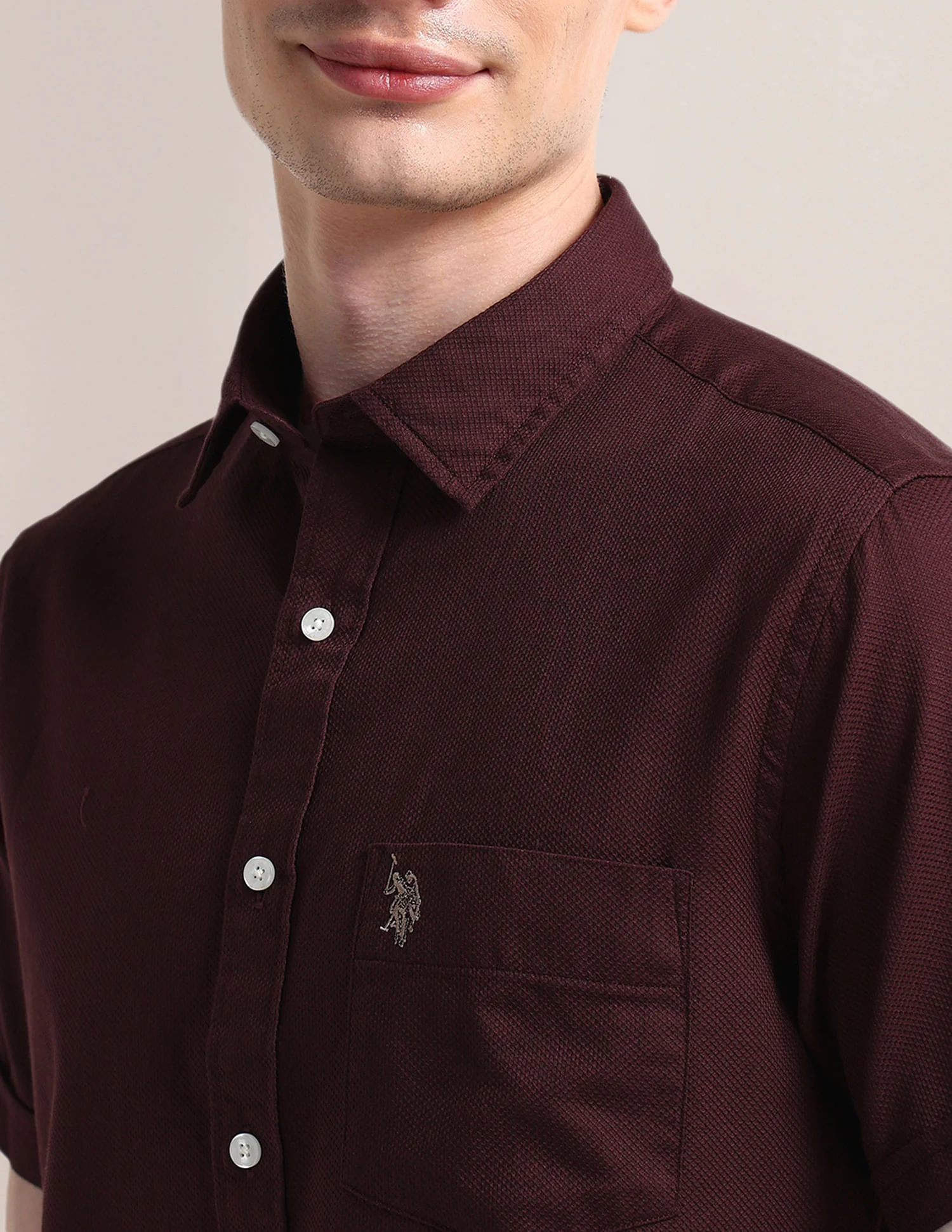 Cutaway Collar Premium Cotton Shirt - Image 7