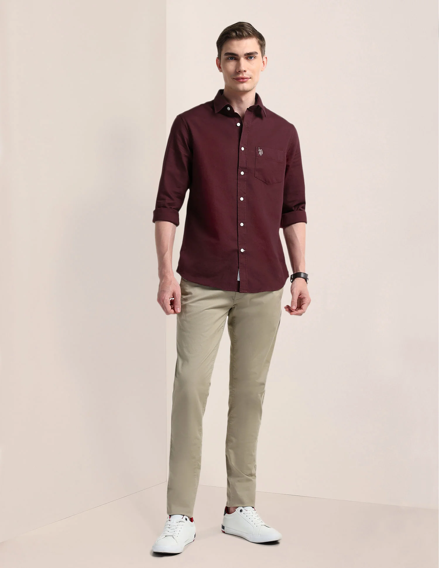 Cutaway Collar Premium Cotton Shirt - Image 3