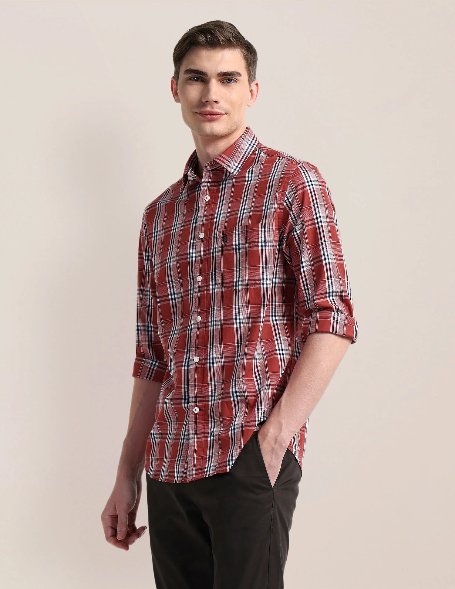 Cutaway Collar Premium Cotton Shirt - Image 4