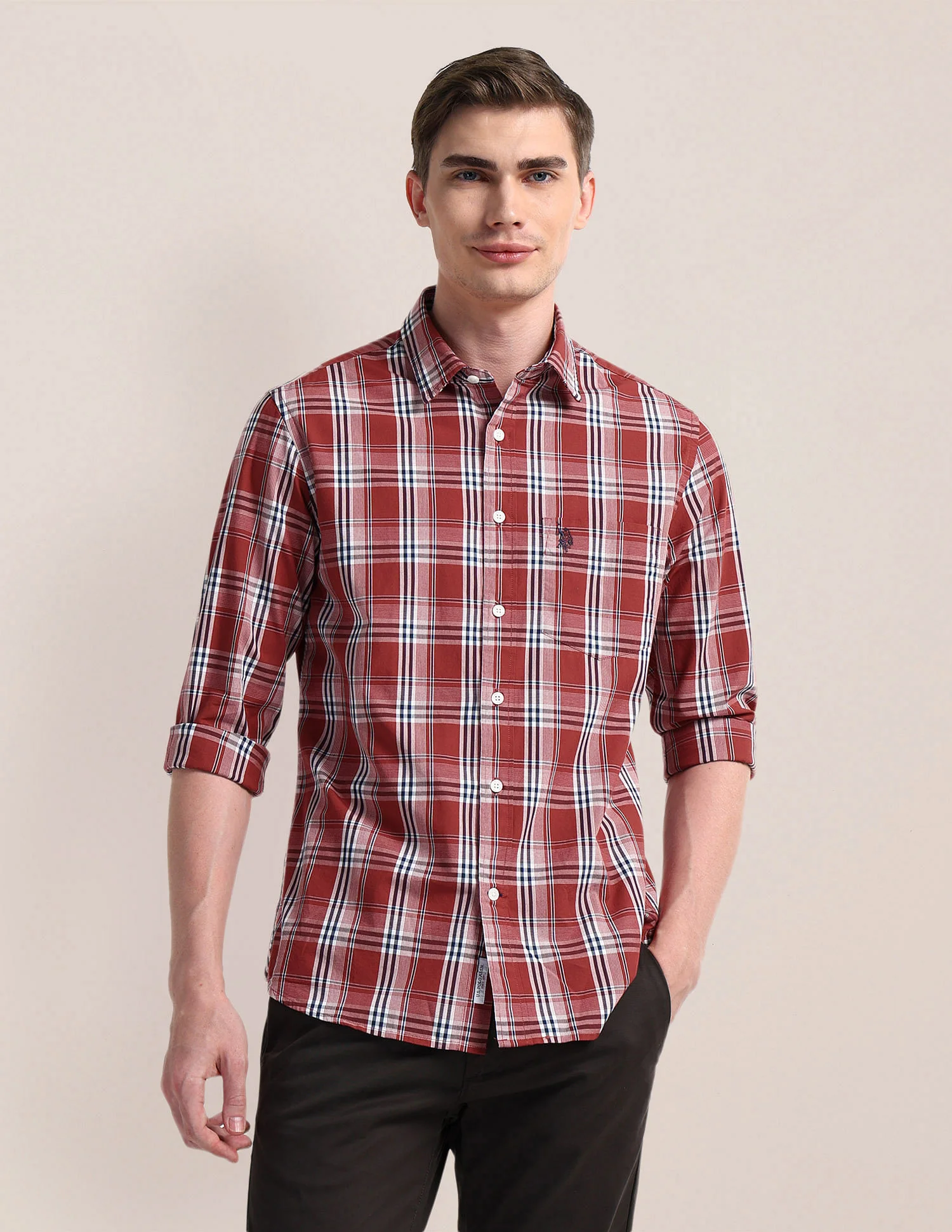 Cutaway Collar Premium Cotton Shirt - Image 6