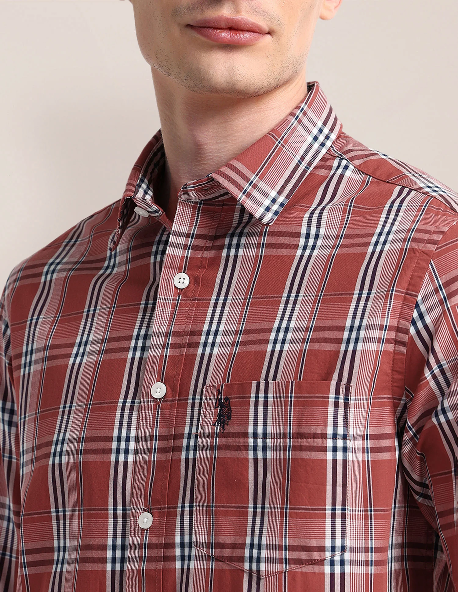 Cutaway Collar Premium Cotton Shirt - Image 7
