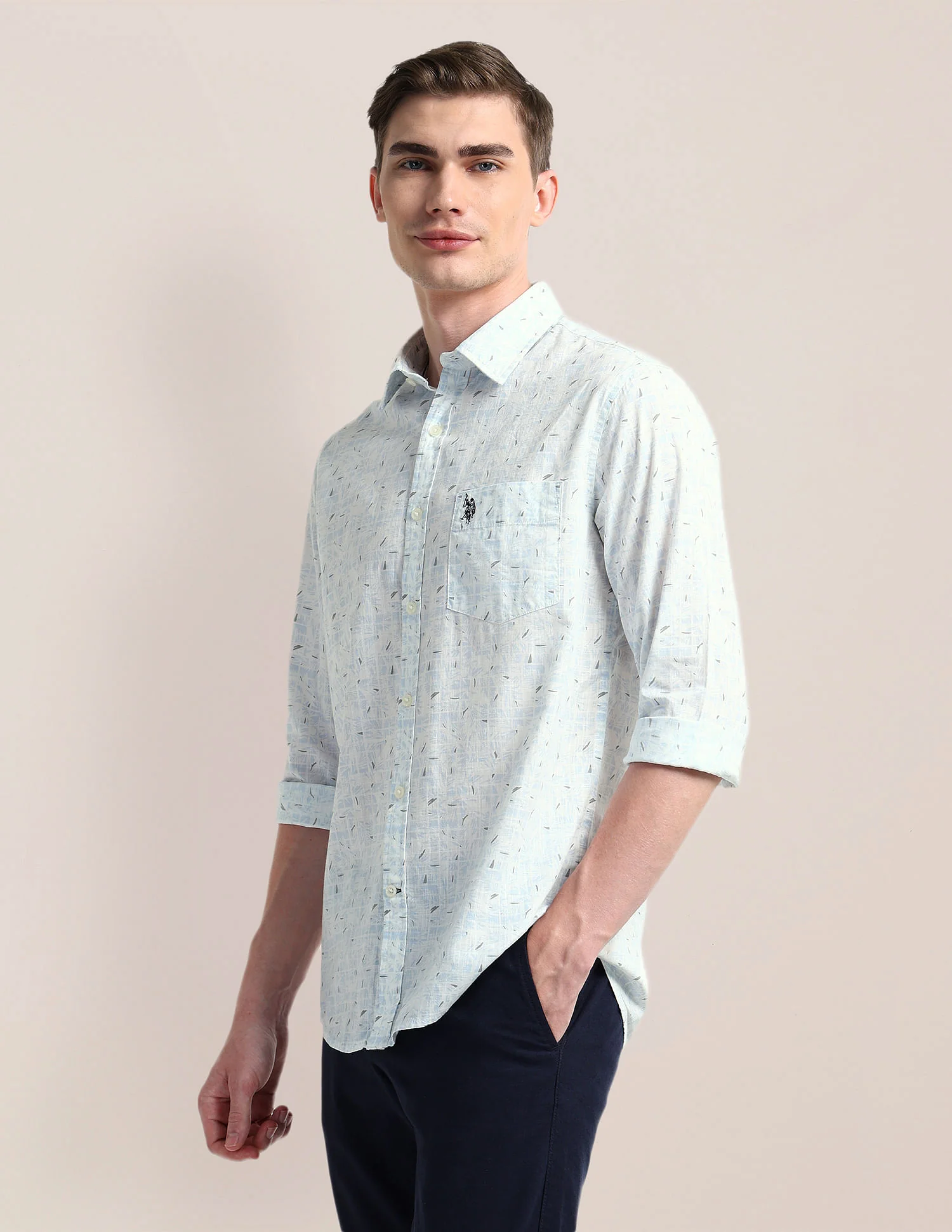 Cutaway Collar Premium Cotton Shirt - Image 4