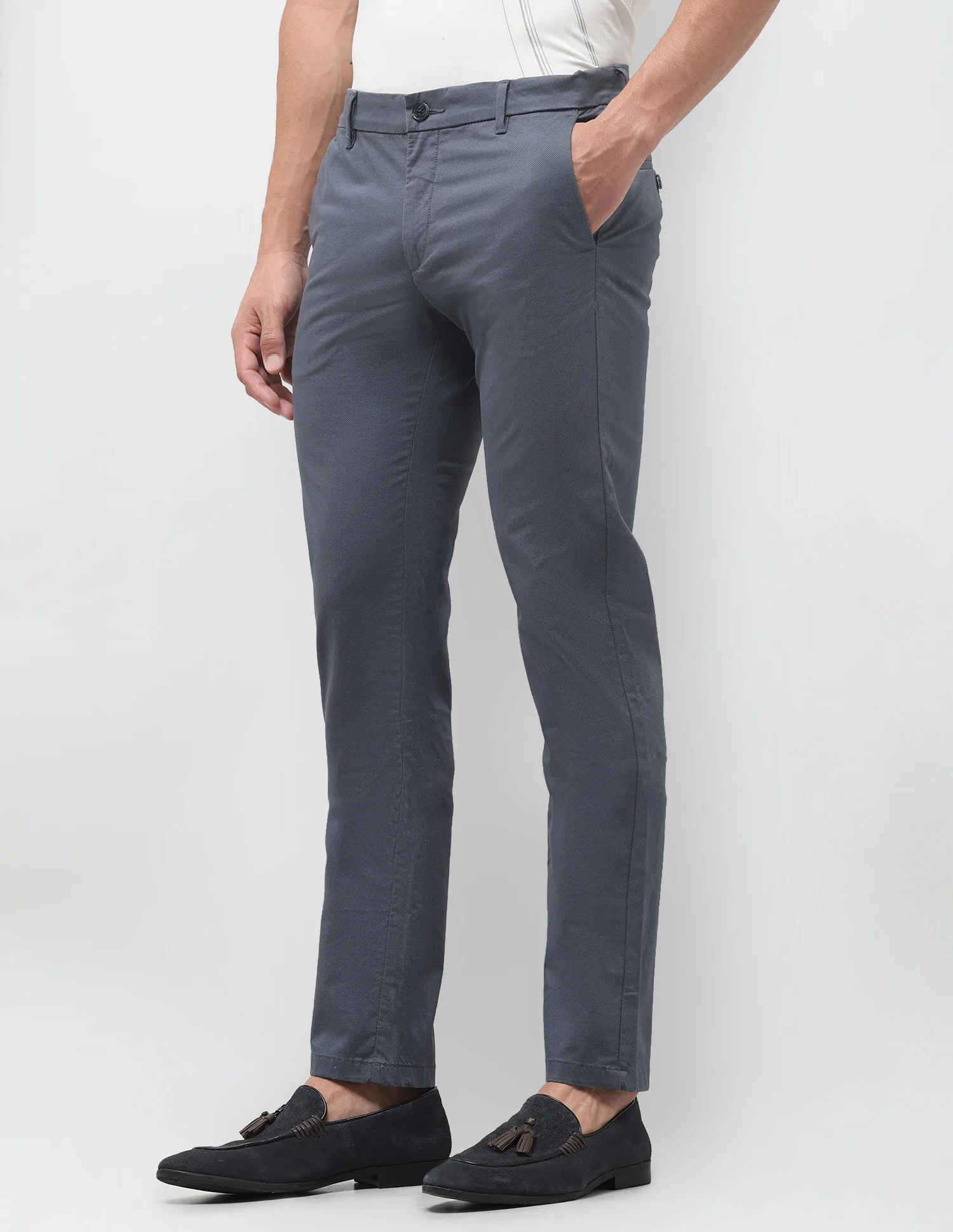 Denver Slim Fit All Over Printed Trousers - Image 4