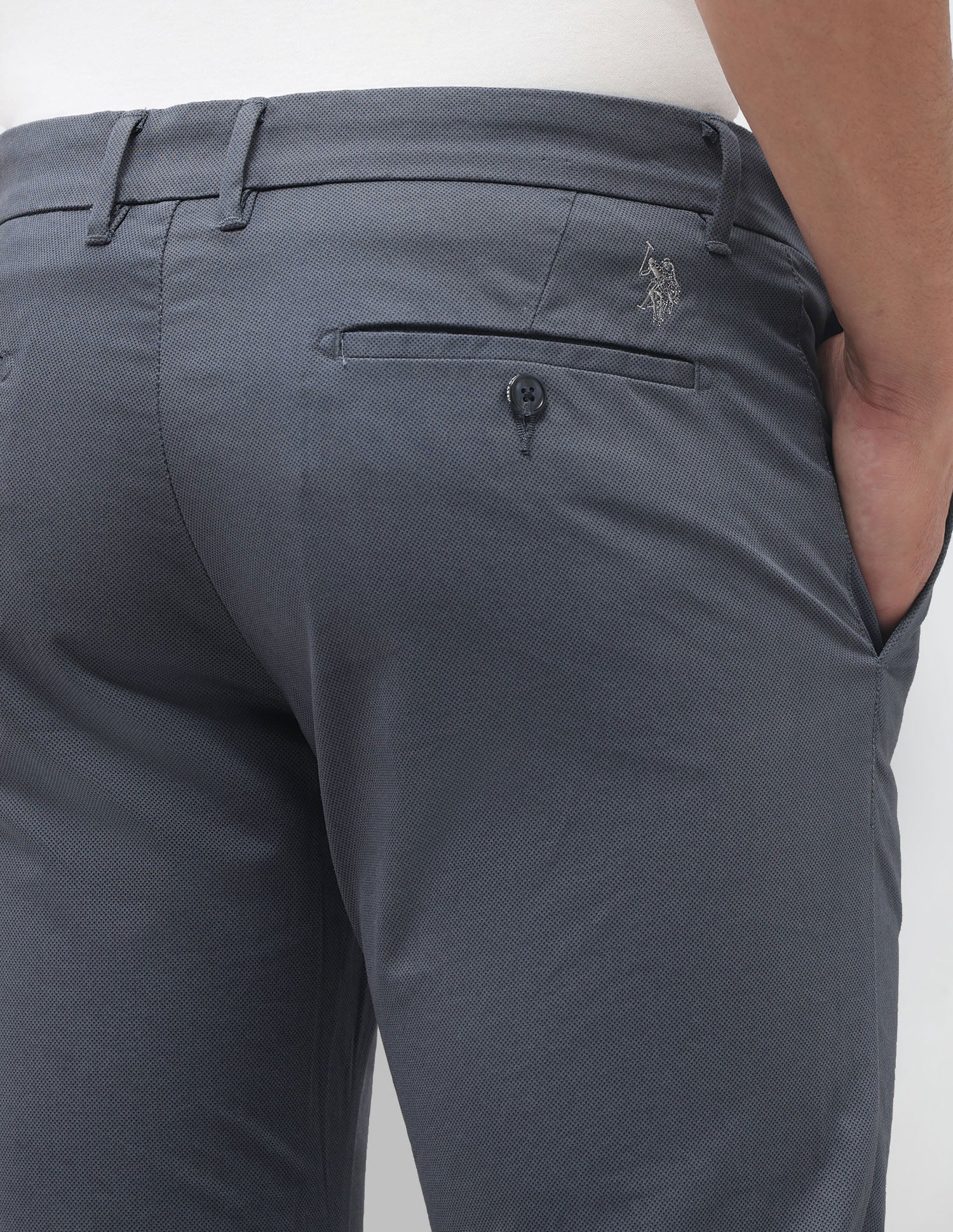 Denver Slim Fit All Over Printed Trousers - Image 8