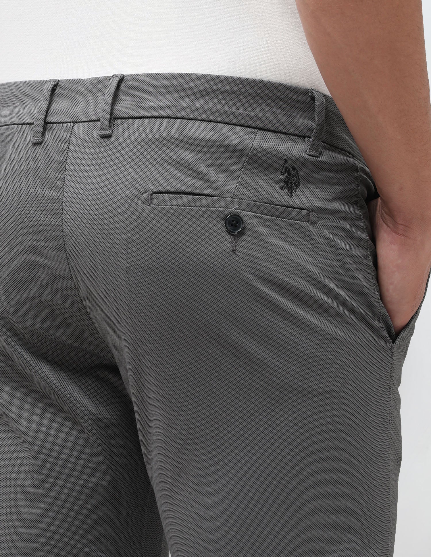 Denver Slim Fit All Over Printed Trousers - Image 8