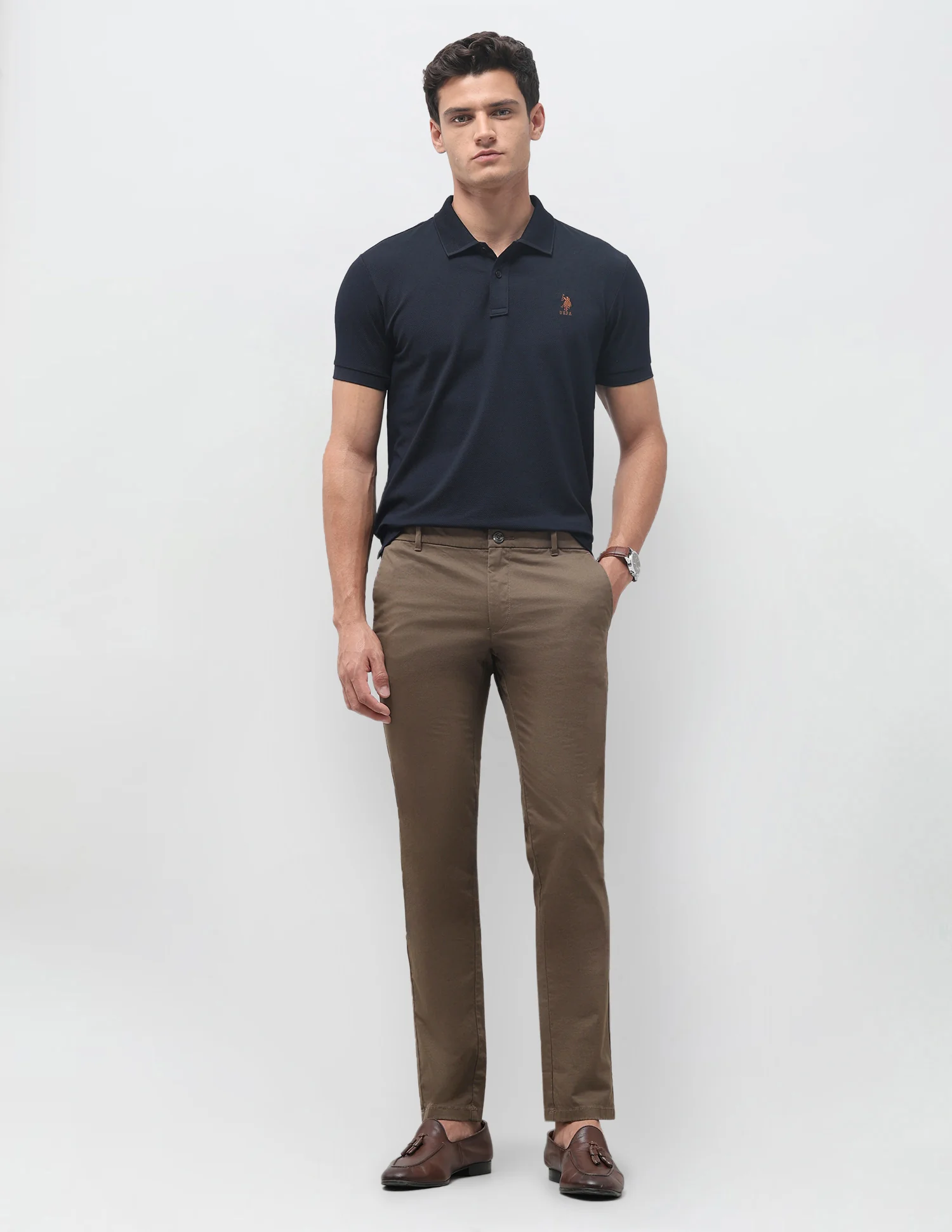 Denver Slim Fit All Over Printed Trousers - Image 3
