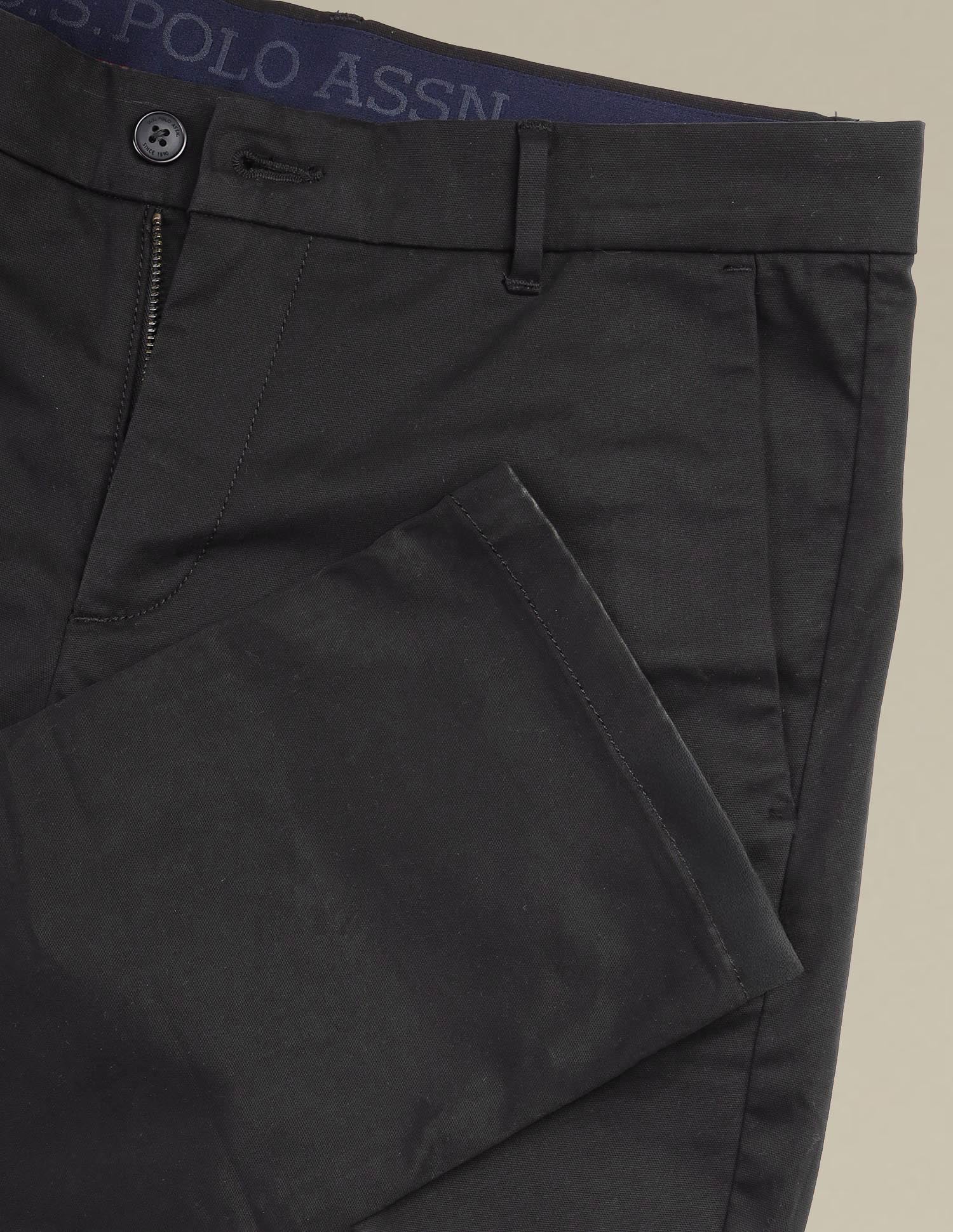 Denver Slim Fit Dobby Trousers - Image 9