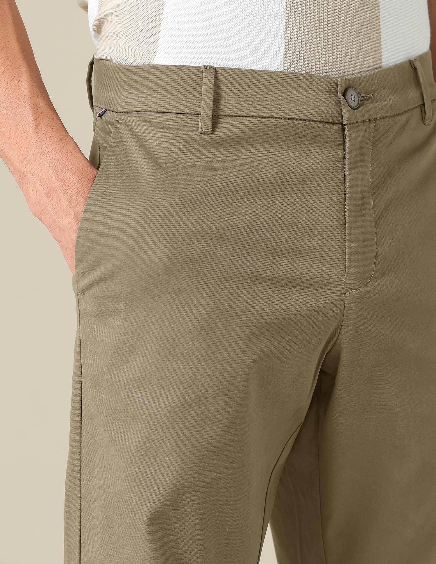 Denver Slim Fit Dobby Trousers - Image 7