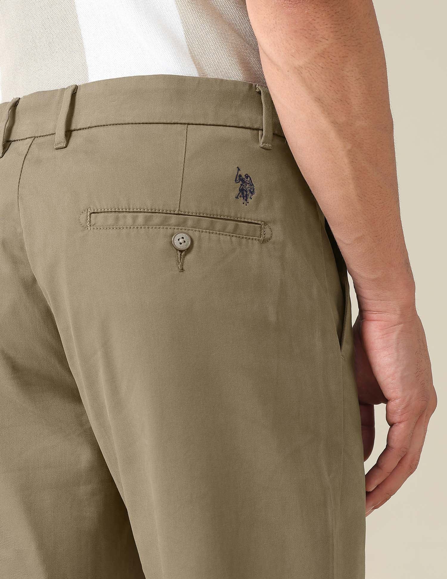 Denver Slim Fit Dobby Trousers - Image 8