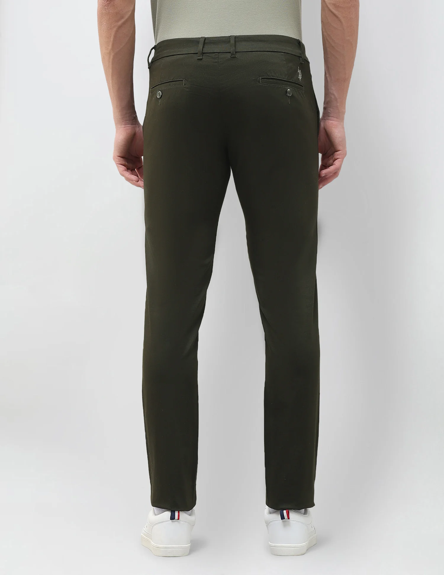 Denver Slim Fit Dobby Trousers - Image 5