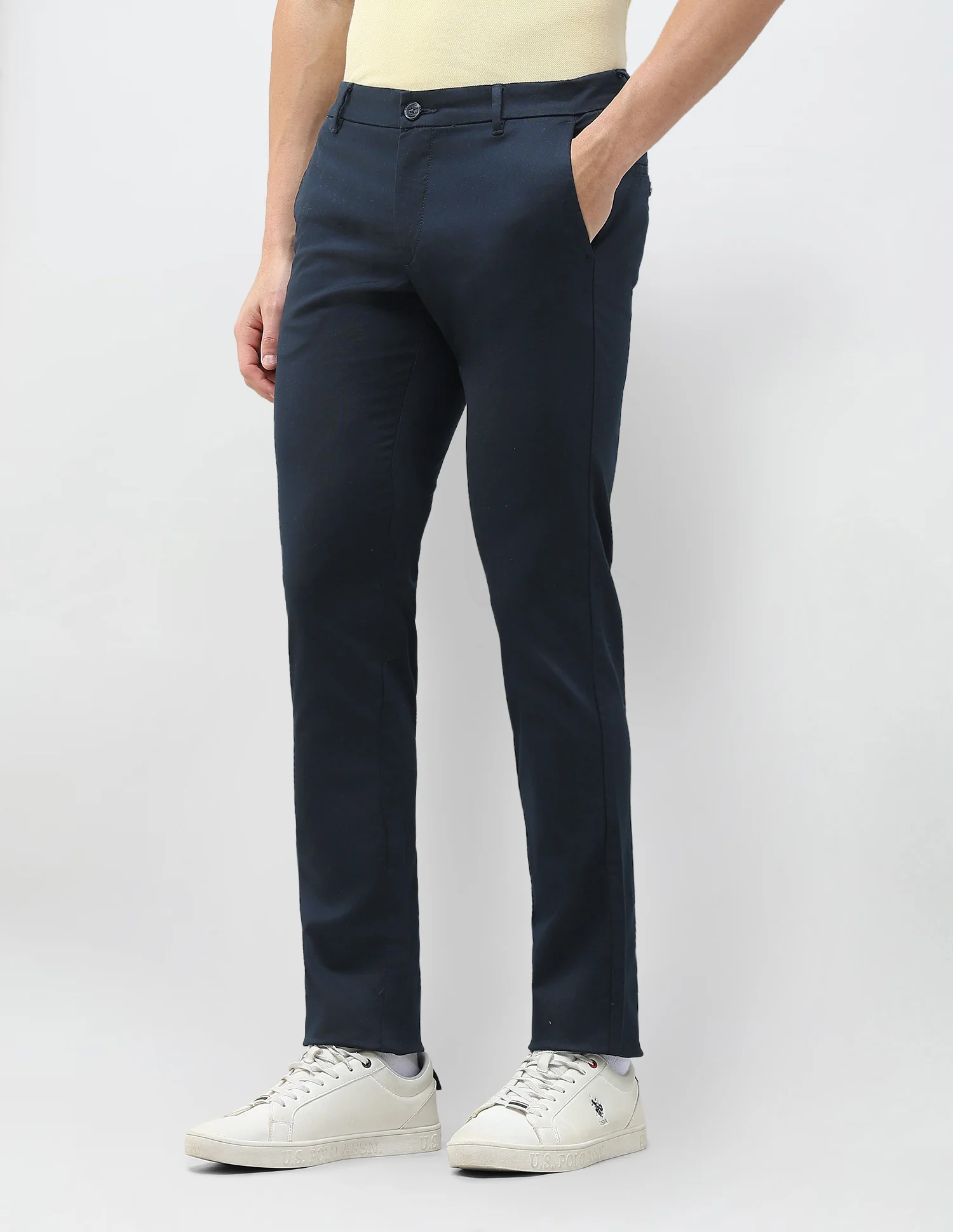 Denver Slim Fit Dobby Trousers - Image 4