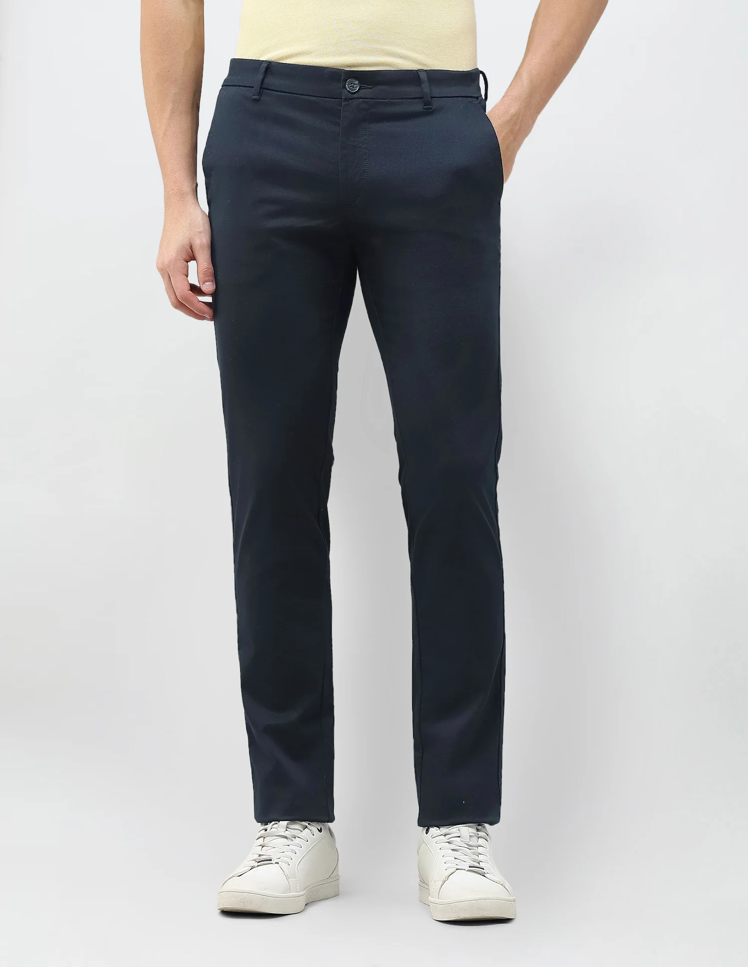 Denver Slim Fit Dobby Trousers - Image 6