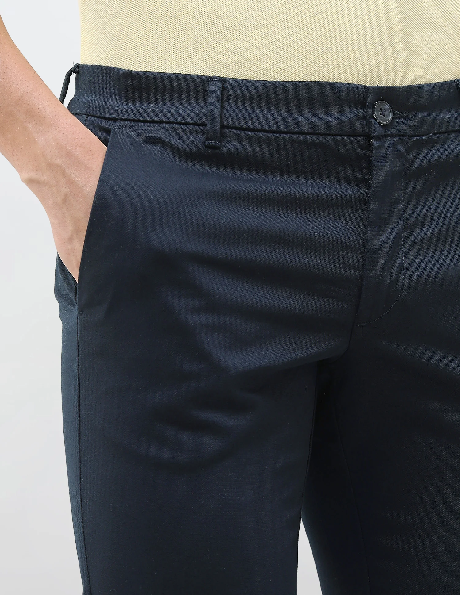 Denver Slim Fit Dobby Trousers - Image 7
