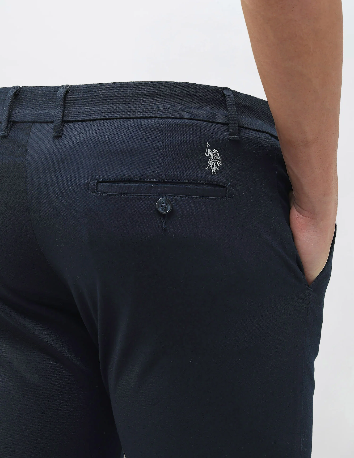 Denver Slim Fit Dobby Trousers - Image 8