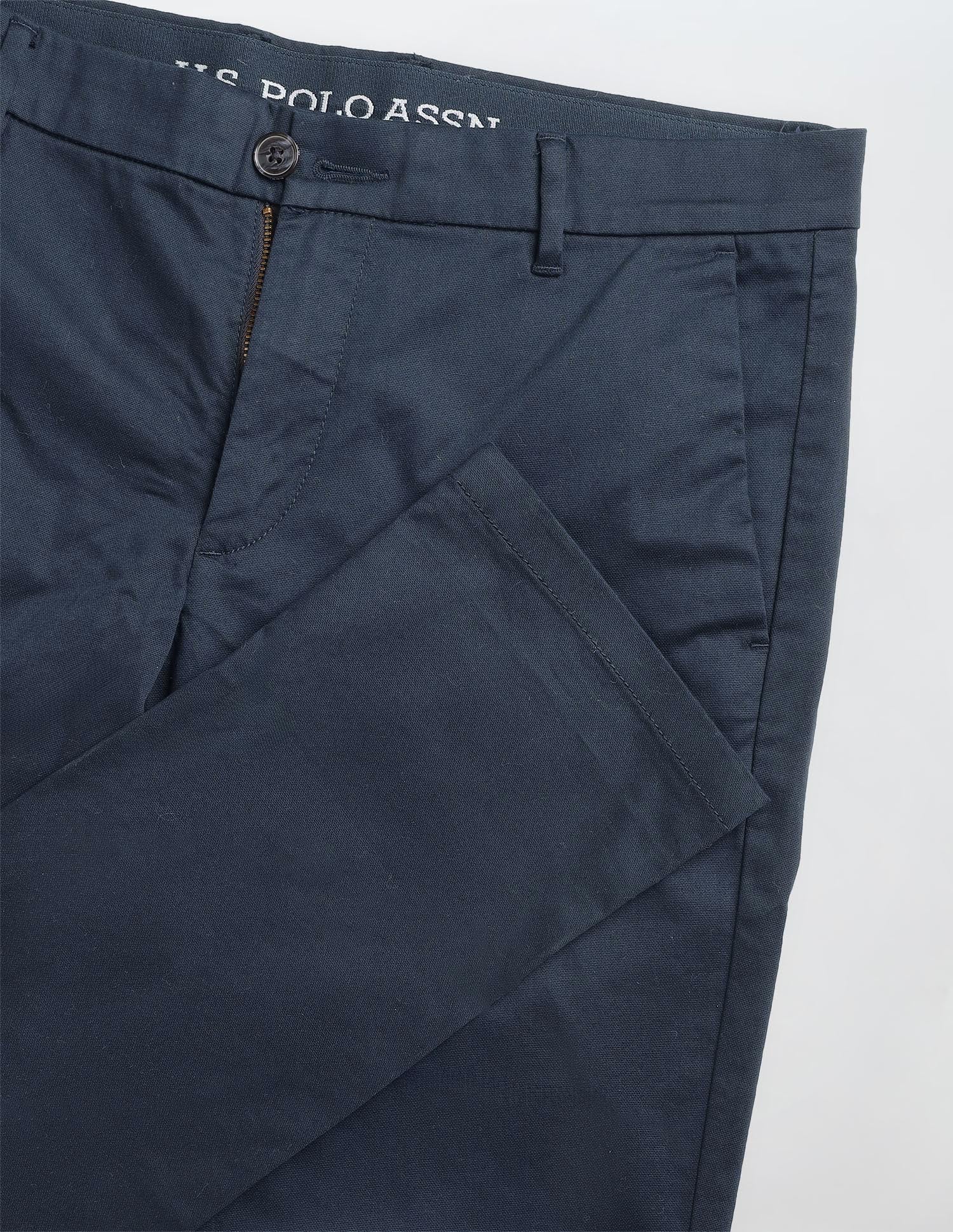 Denver Slim Fit Dobby Trousers - Image 9