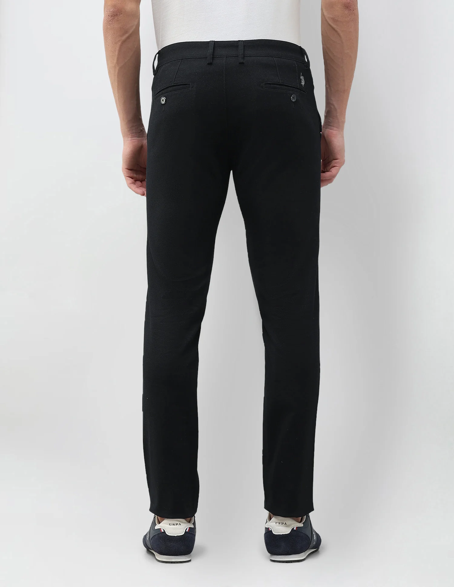 Denver Slim Fit Dobby Trousers - Image 5