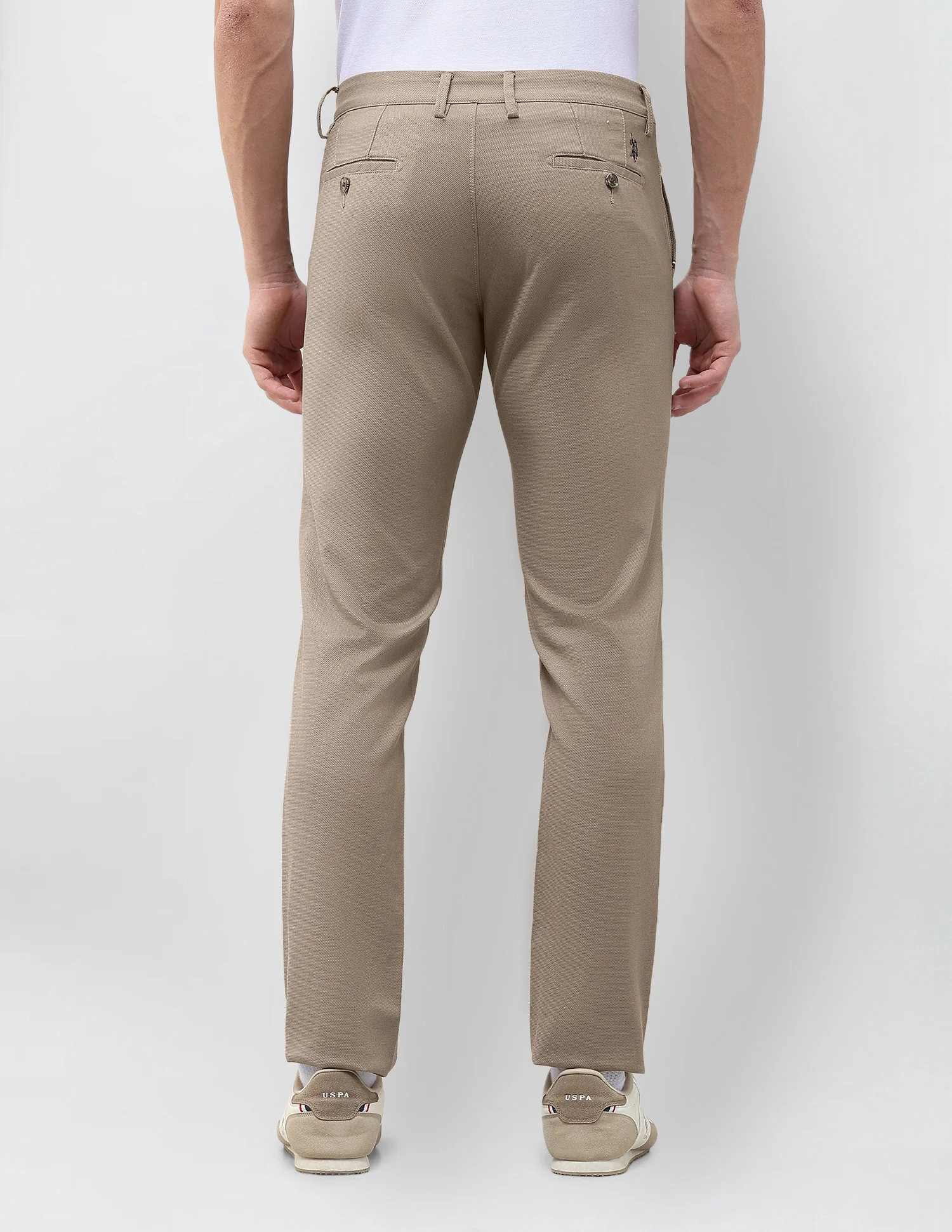 Denver Slim Fit Dobby Trousers - Image 5