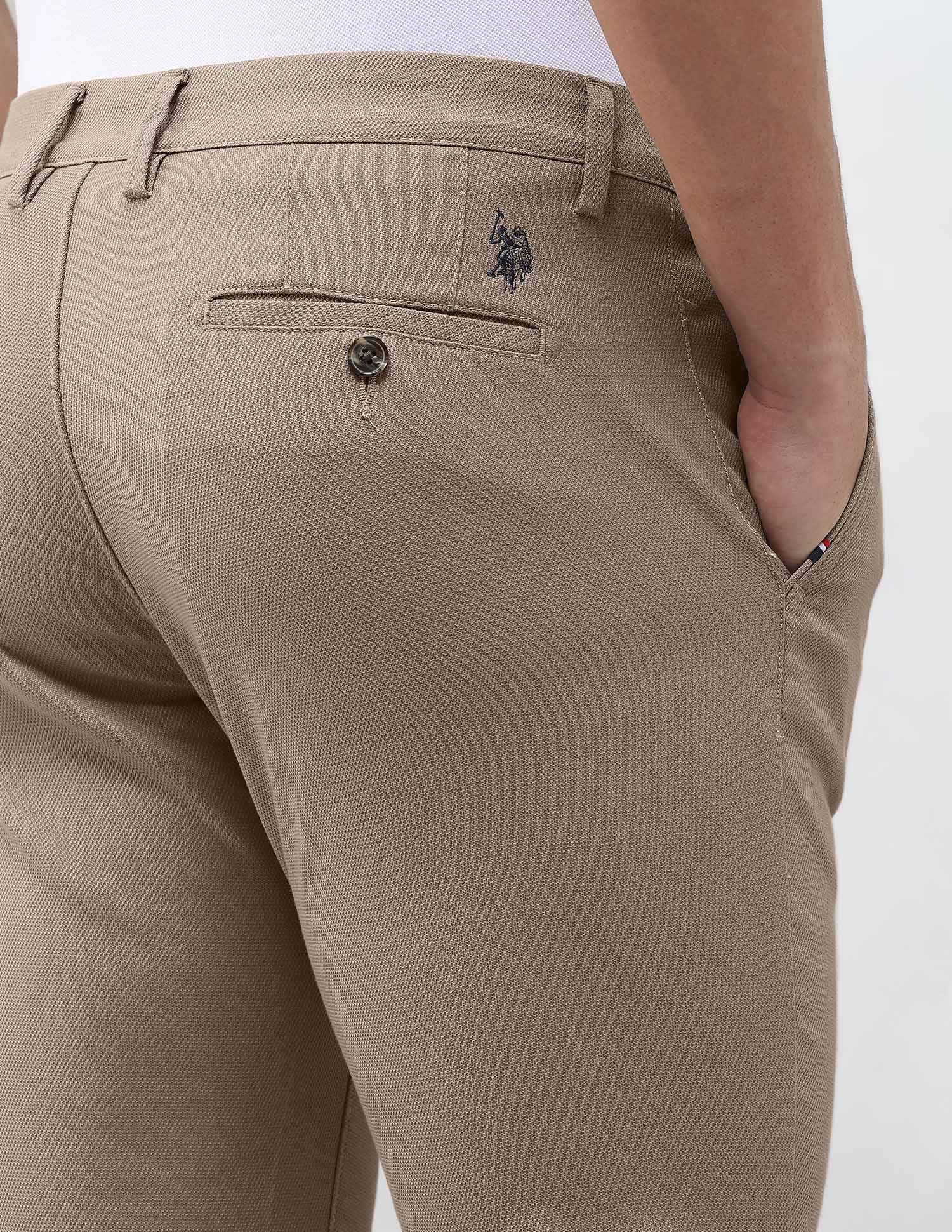 Denver Slim Fit Dobby Trousers - Image 8