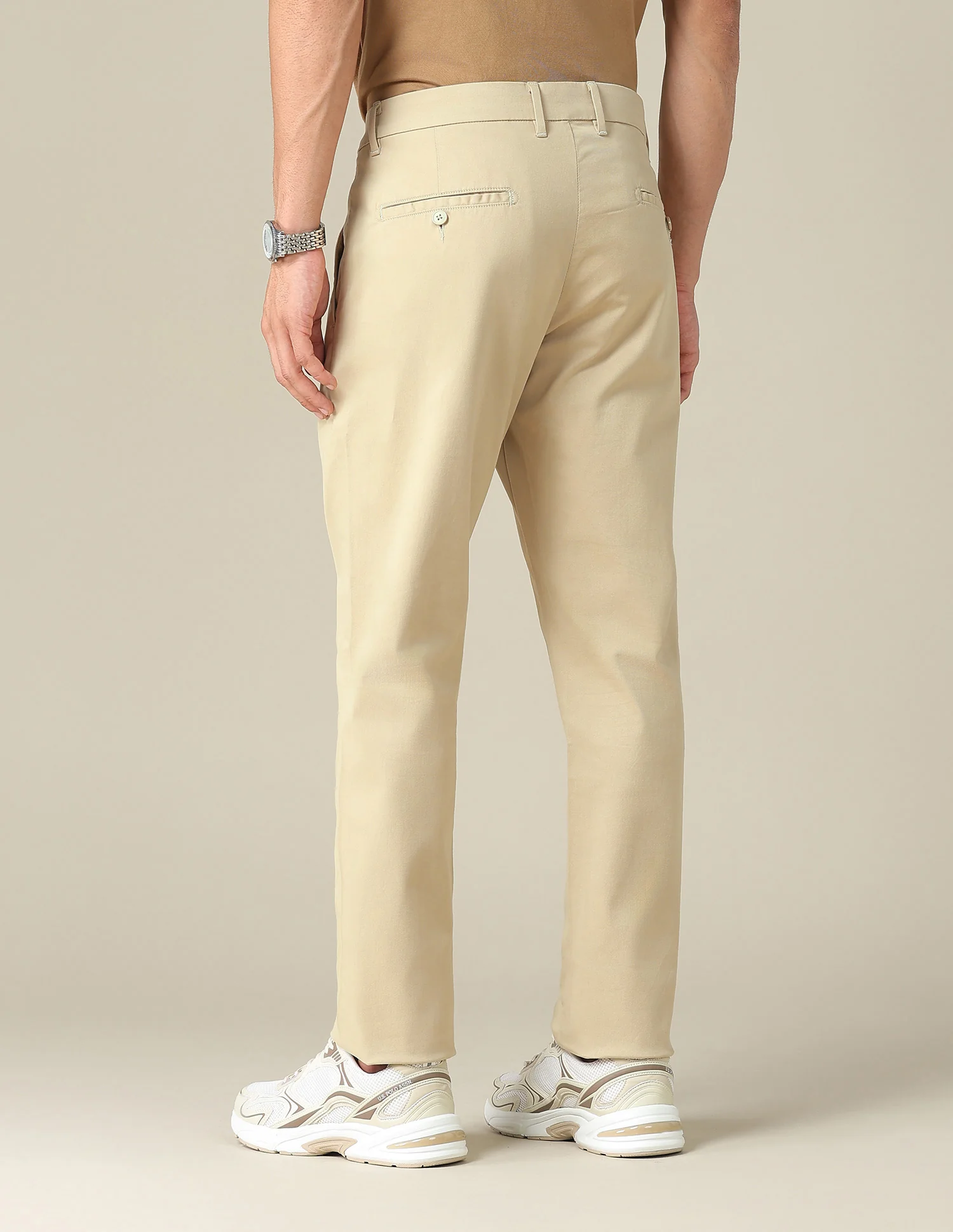 Denver Slim Fit Dobby Trousers - Image 5