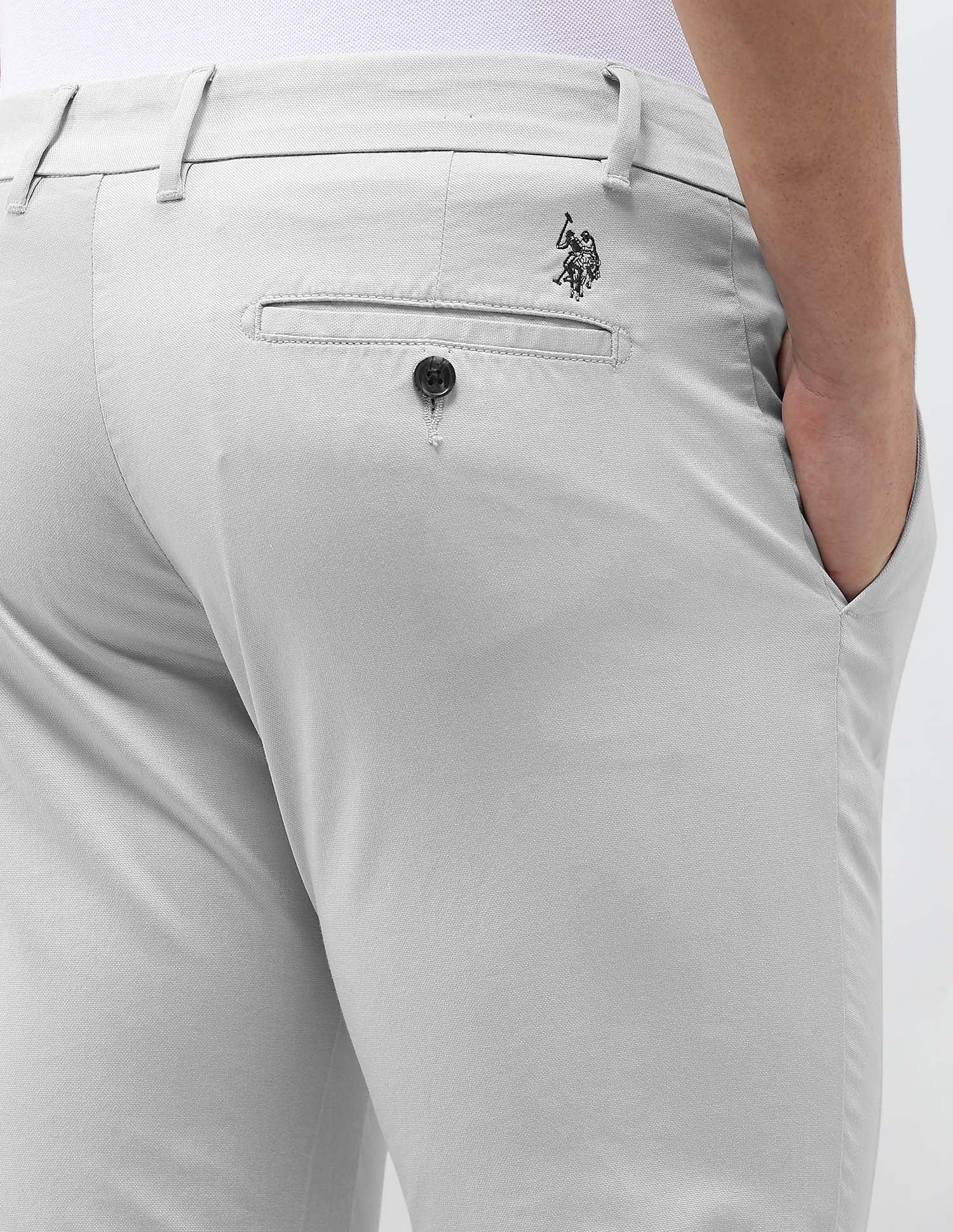 Denver Slim Fit Dobby Trousers - Image 8