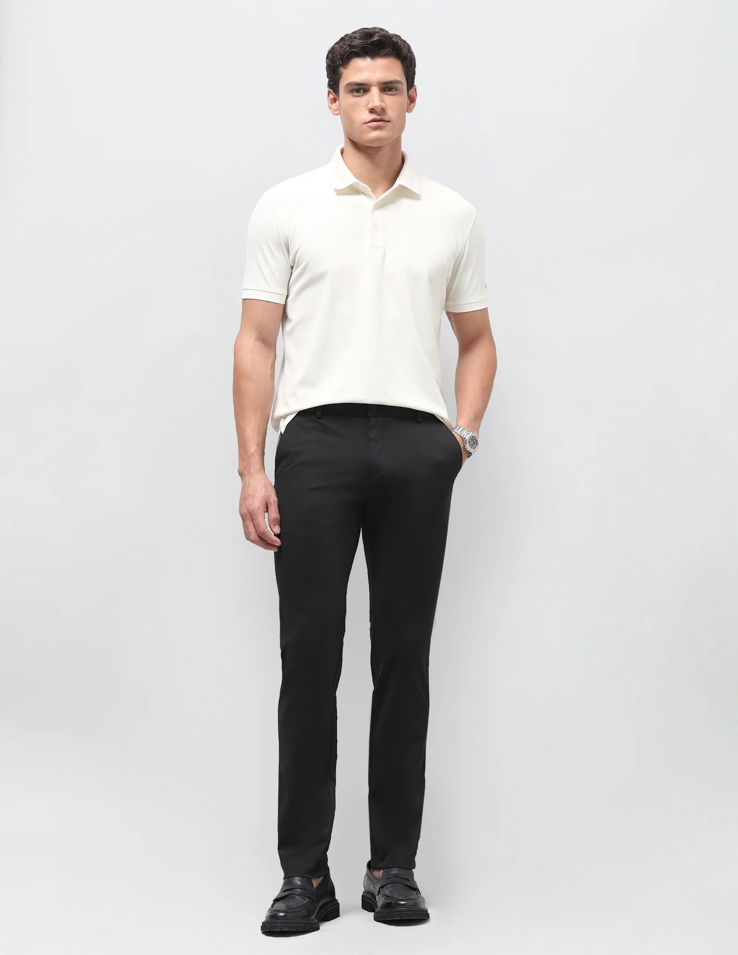 Denver Slim Fit Knitted Trousers - Image 3