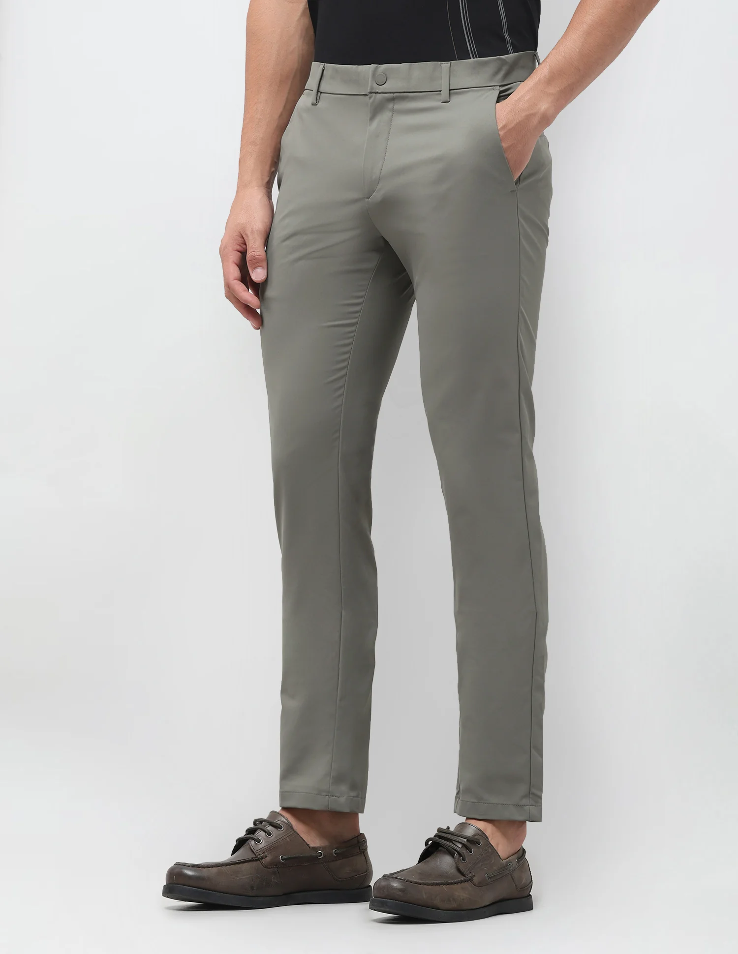 Denver Slim Fit Mid Rise Trousers - Image 4