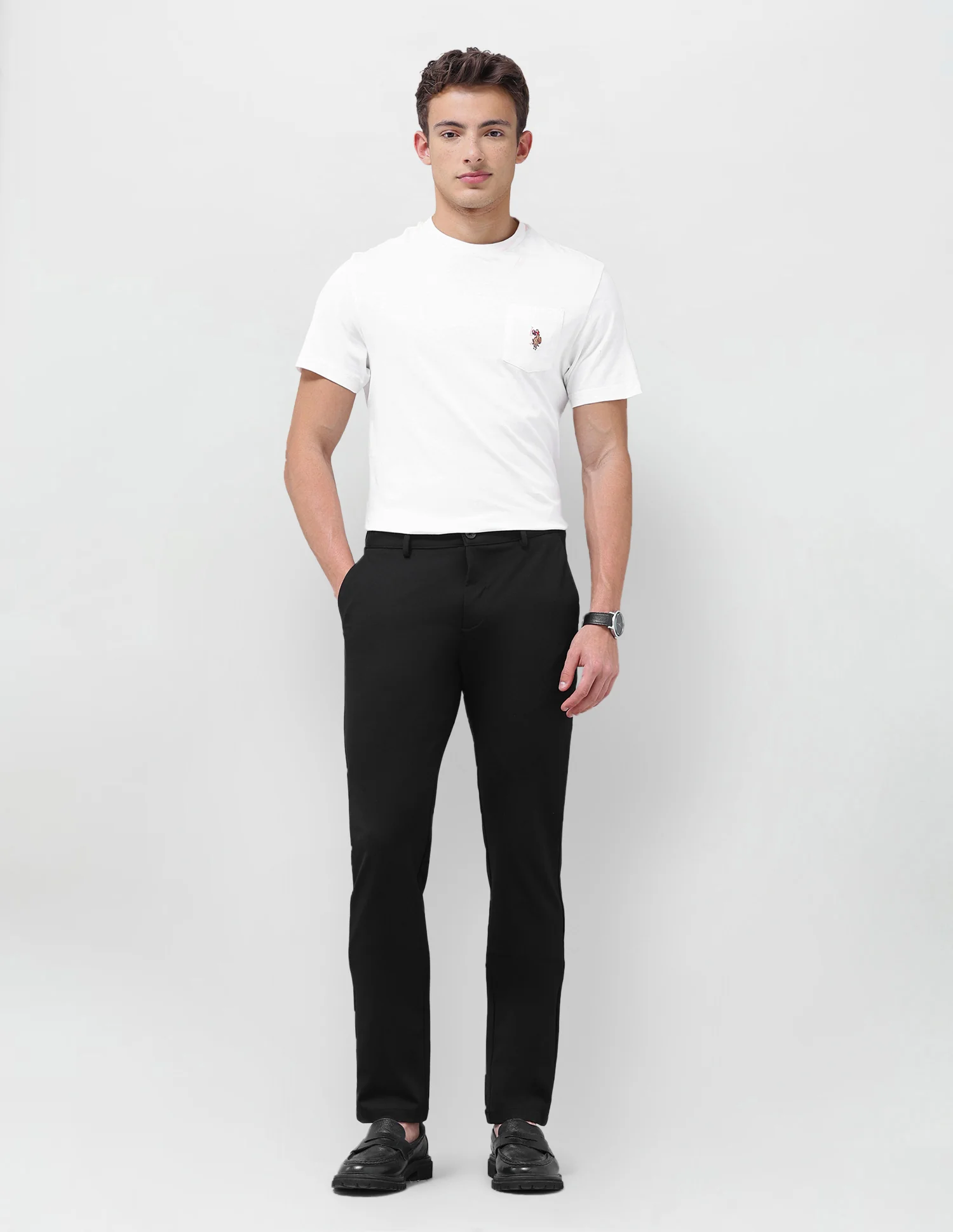 Denver Slim Fit Mid Rise Trousers - Image 3