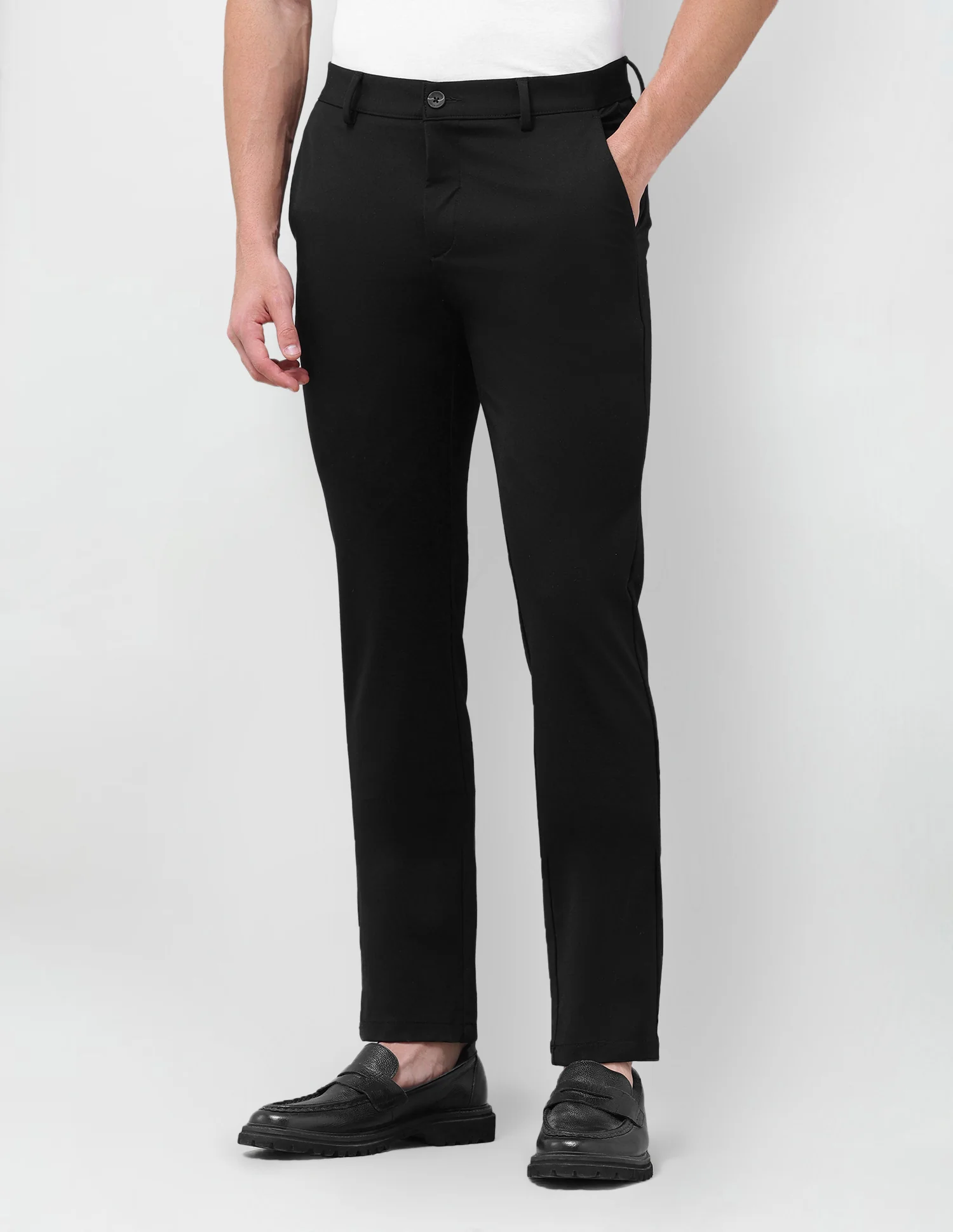 Denver Slim Fit Mid Rise Trousers - Image 4