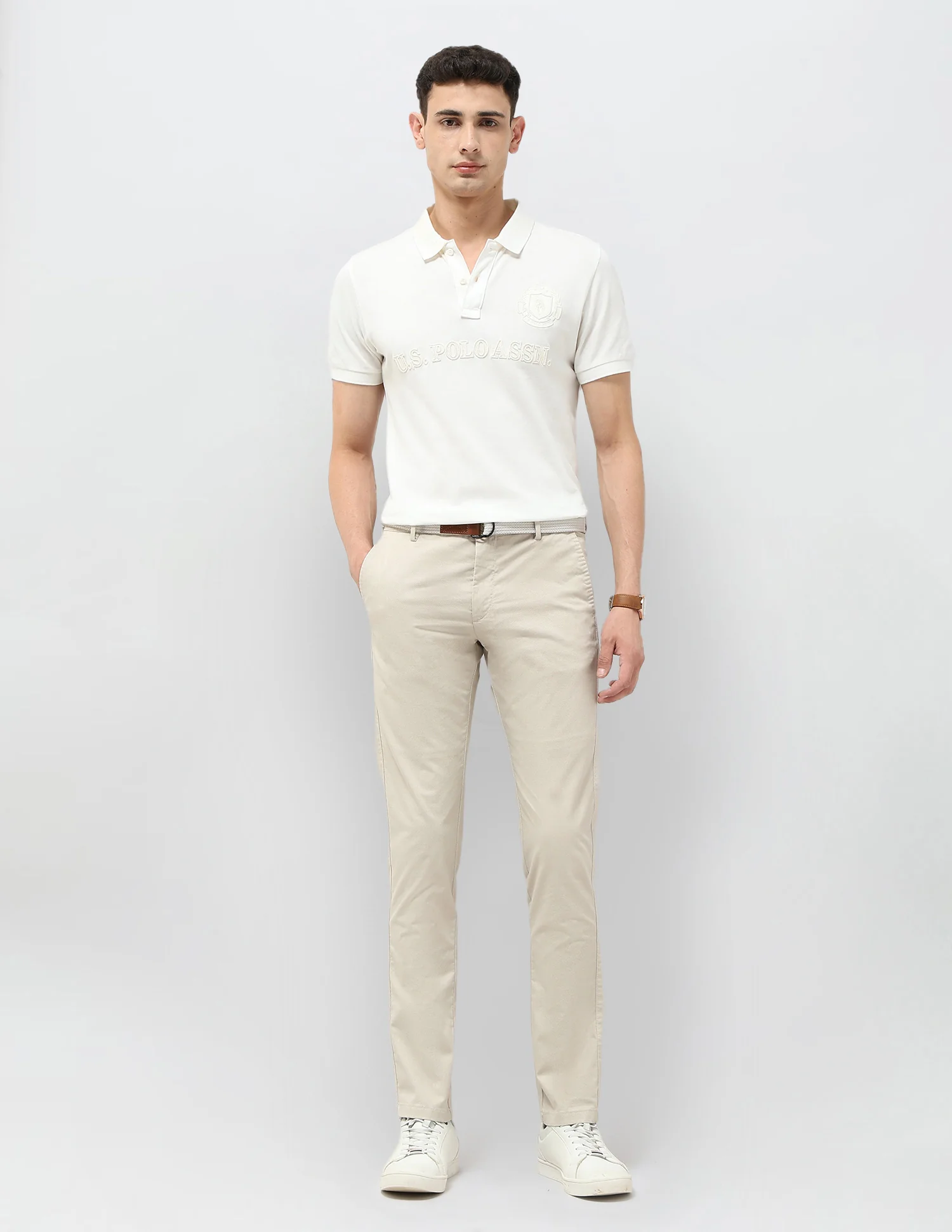 Denver Slim Fit Mid Rise Trousers - Image 3