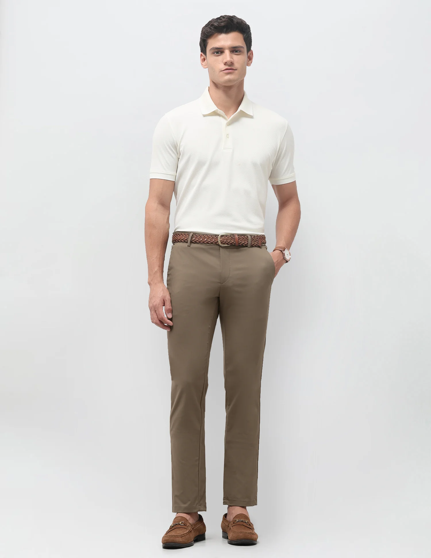 Denver Slim Fit Mid Rise Trousers - Image 3