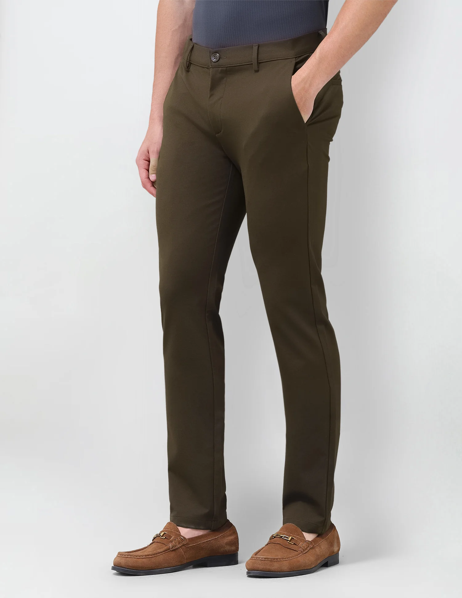 Denver Slim Fit Mid Rise Trousers - Image 4