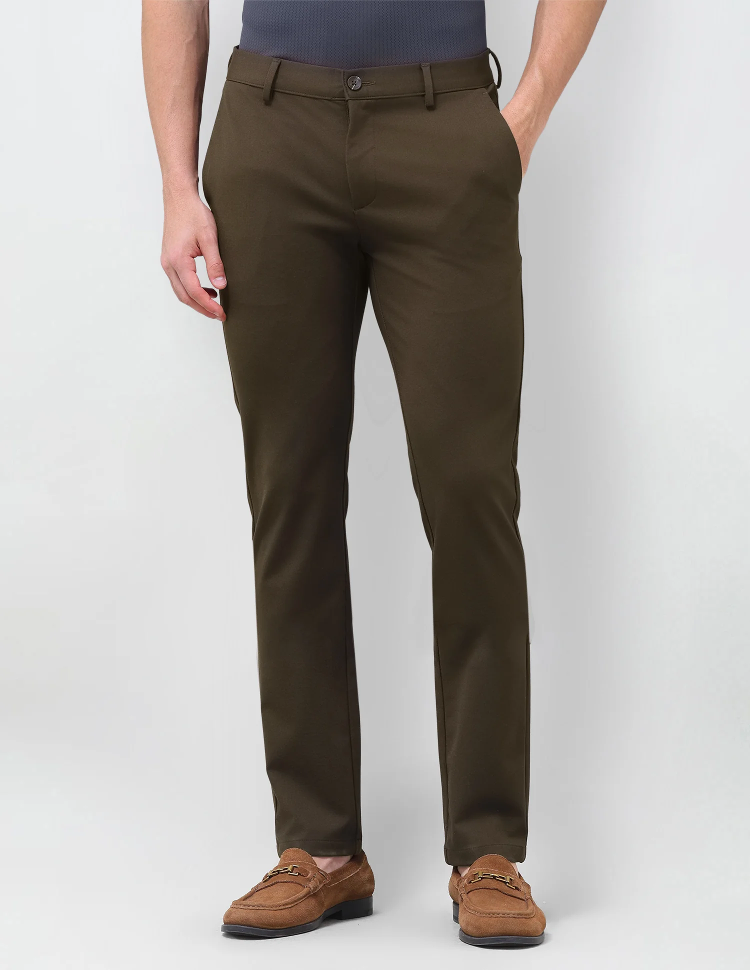 Denver Slim Fit Mid Rise Trousers - Image 6