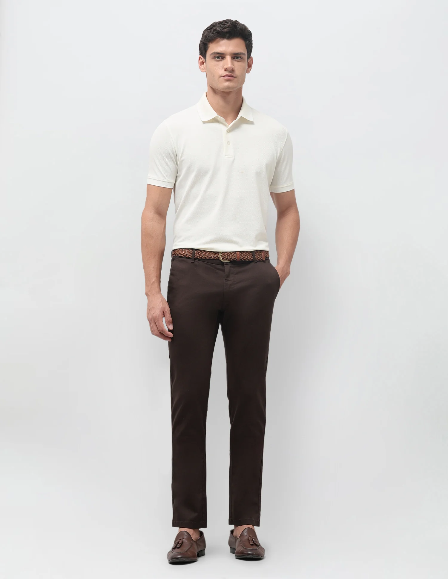 Denver Slim Fit Mid Rise Trousers - Image 3
