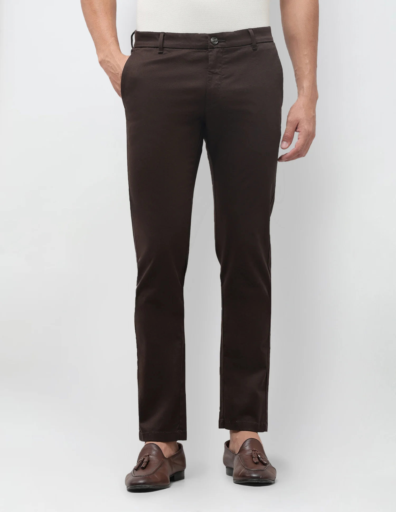 Denver Slim Fit Mid Rise Trousers - Image 6