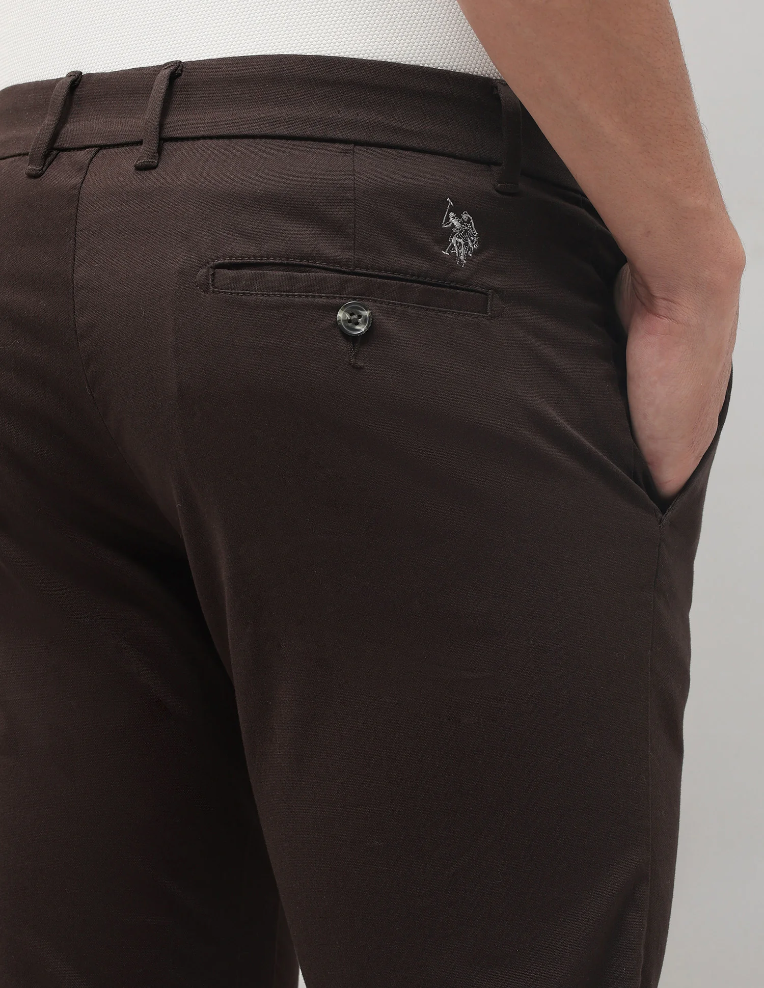 Denver Slim Fit Mid Rise Trousers - Image 8