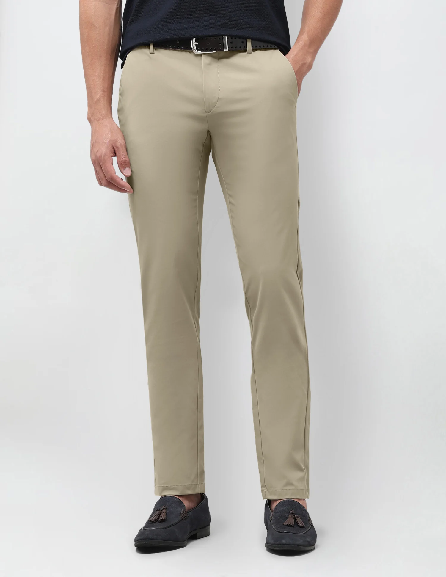 Denver Slim Fit Mid Rise Trousers