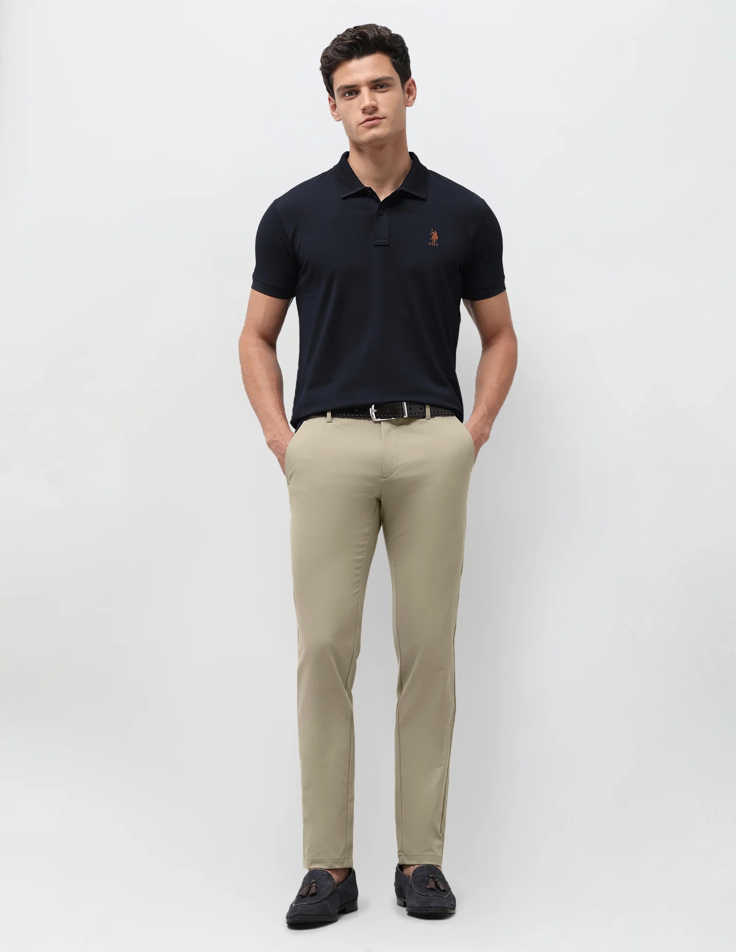 Denver Slim Fit Mid Rise Trousers - Image 3