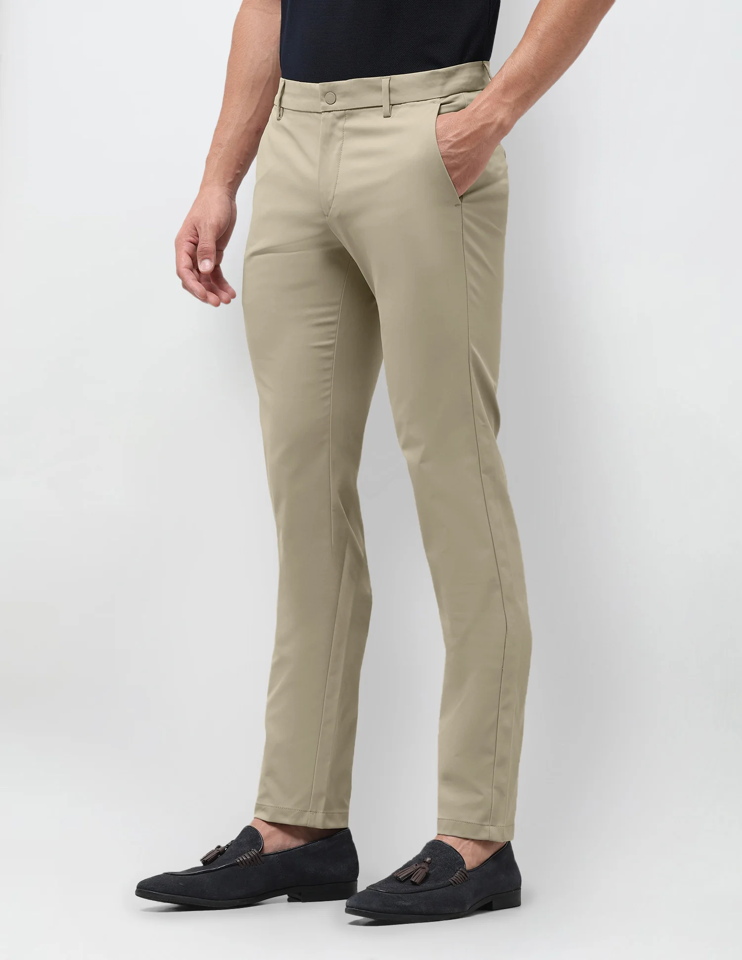 Denver Slim Fit Mid Rise Trousers - Image 4