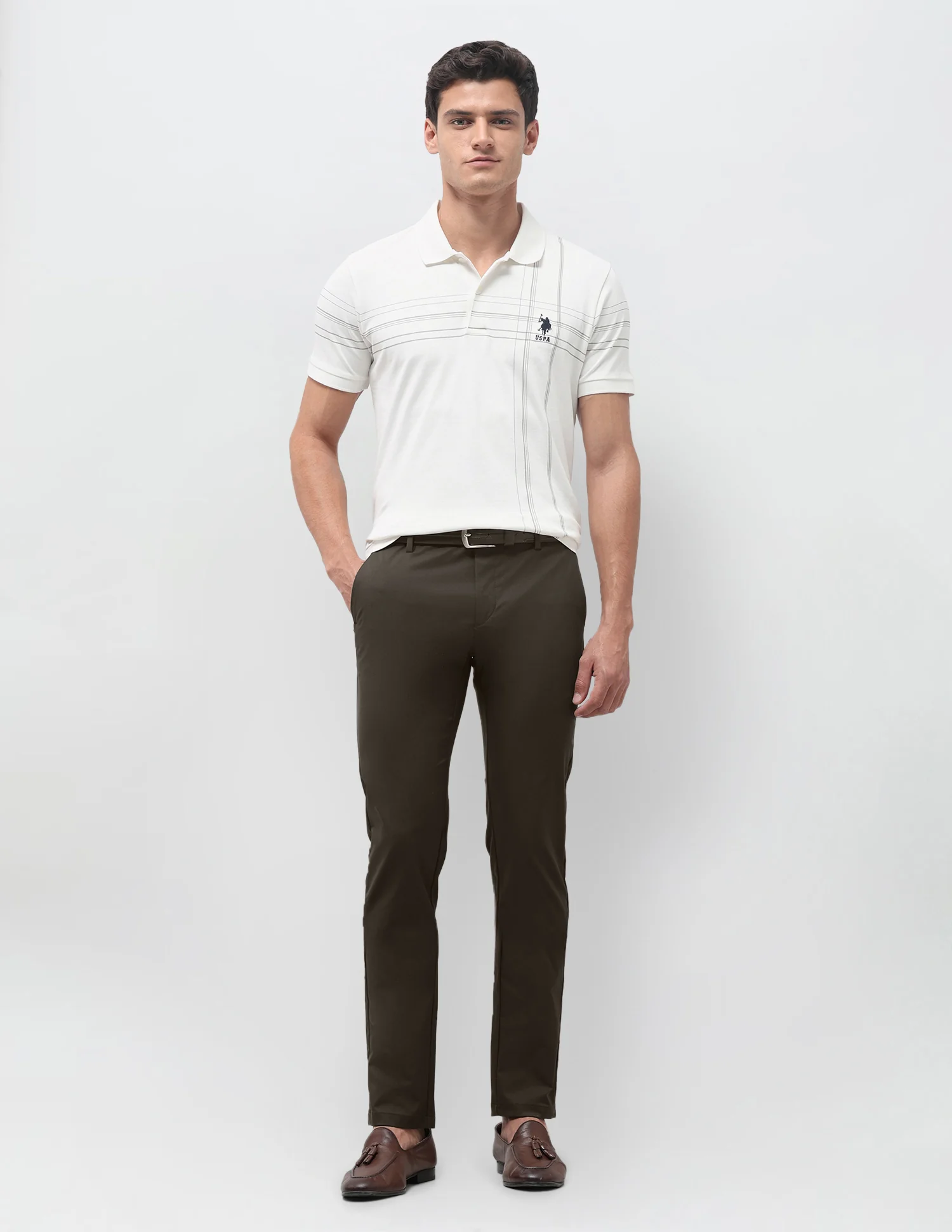 Denver Slim Fit Mid Rise Trousers - Image 3