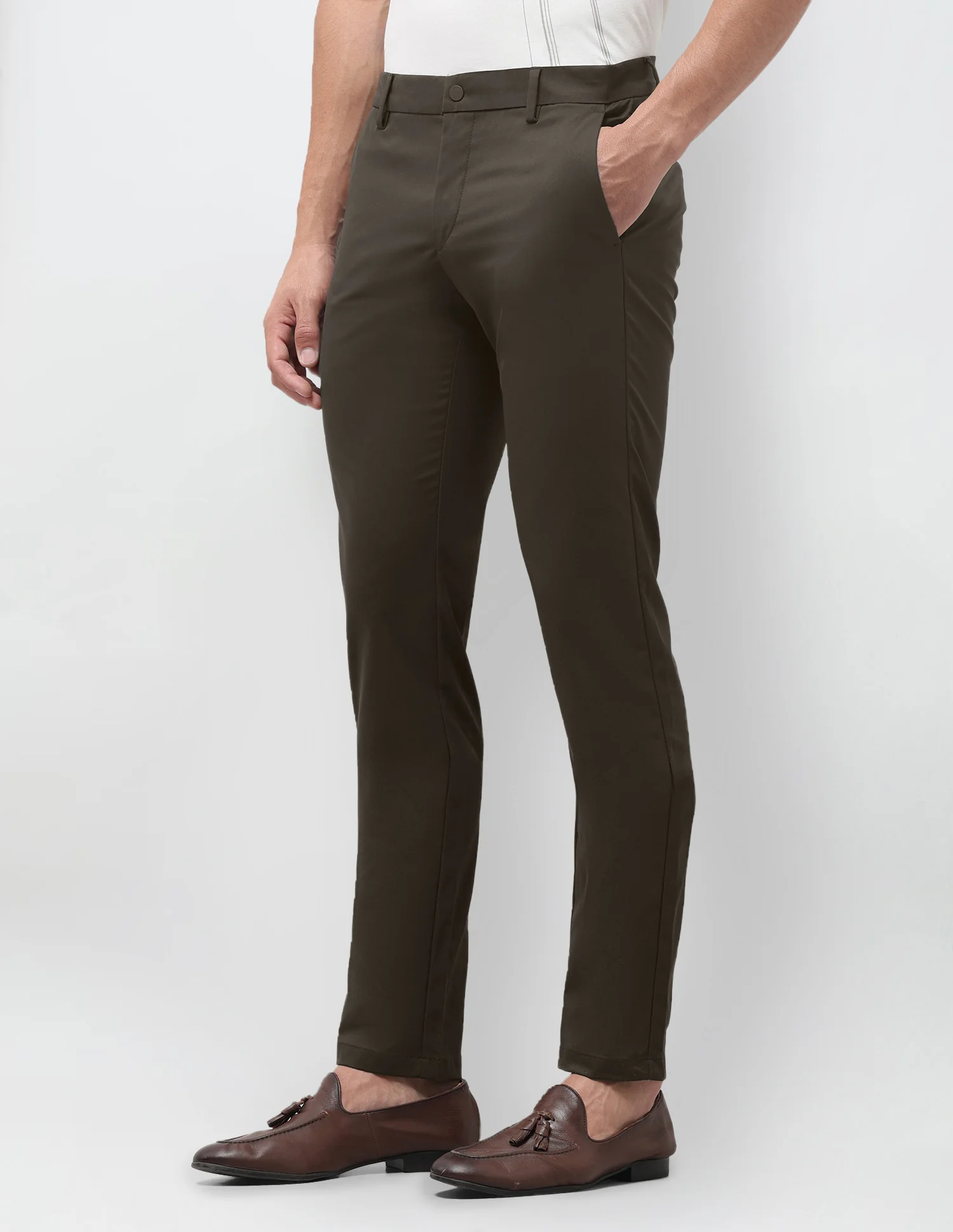 Denver Slim Fit Mid Rise Trousers - Image 4