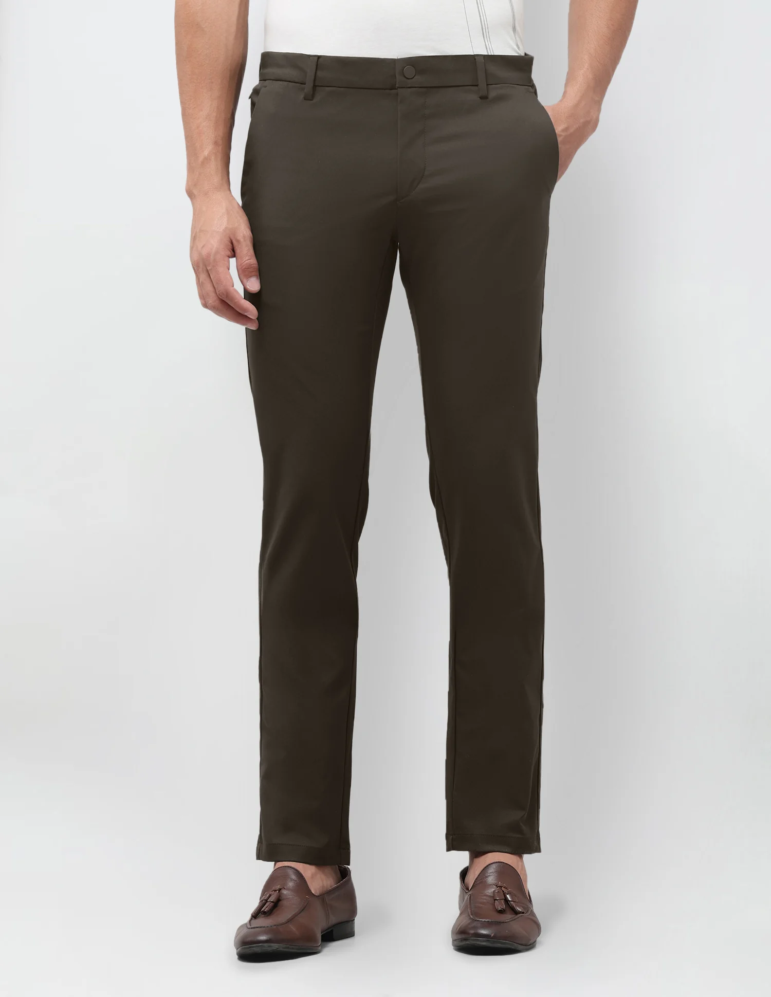 Denver Slim Fit Mid Rise Trousers - Image 6
