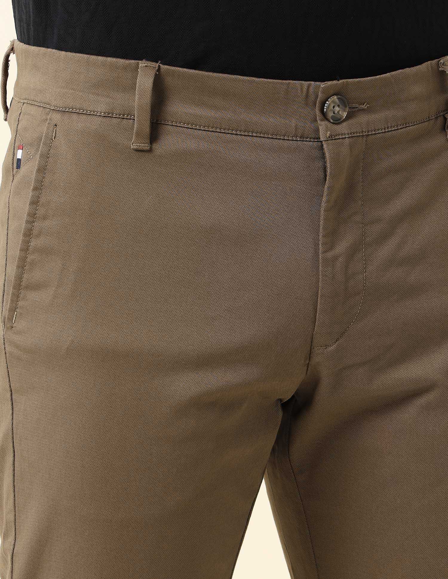 Denver Slim Fit Satin Print Trousers - Image 7