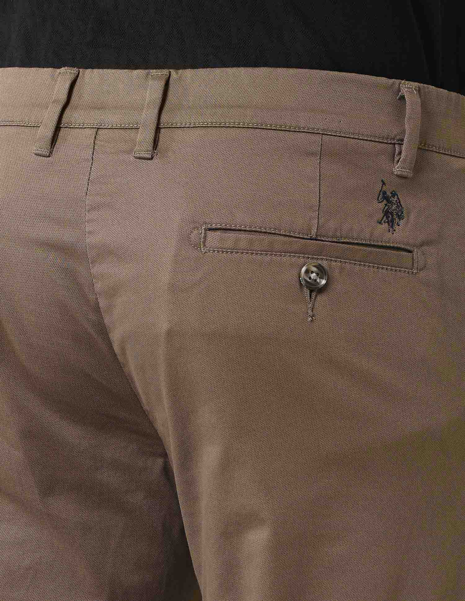 Denver Slim Fit Satin Print Trousers - Image 8