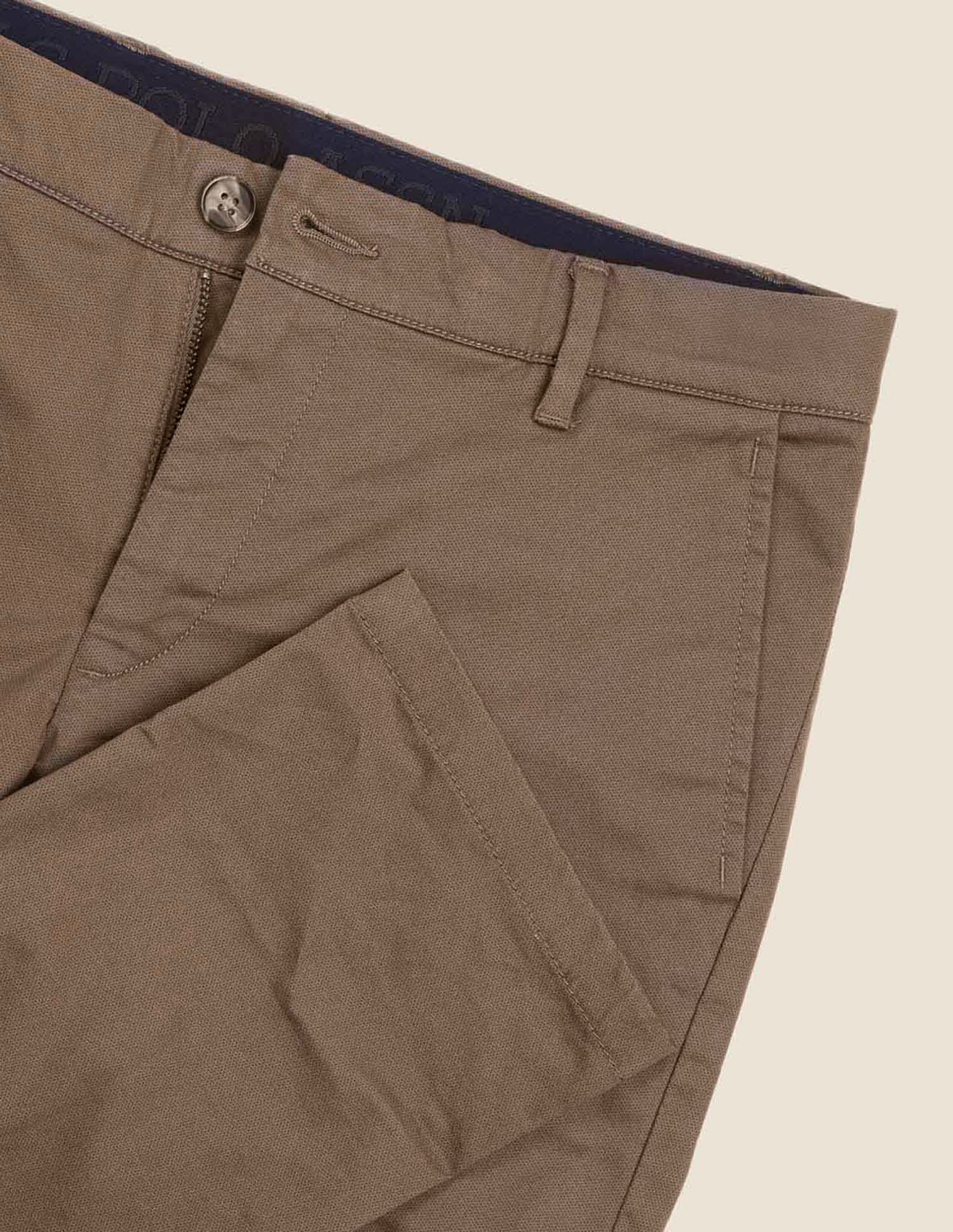 Denver Slim Fit Satin Print Trousers - Image 9