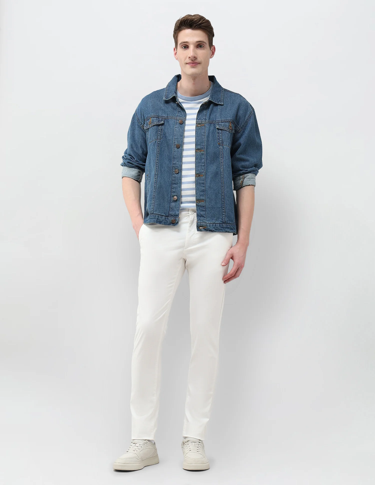 Denver Slim Fit Satin Trousers - Image 3