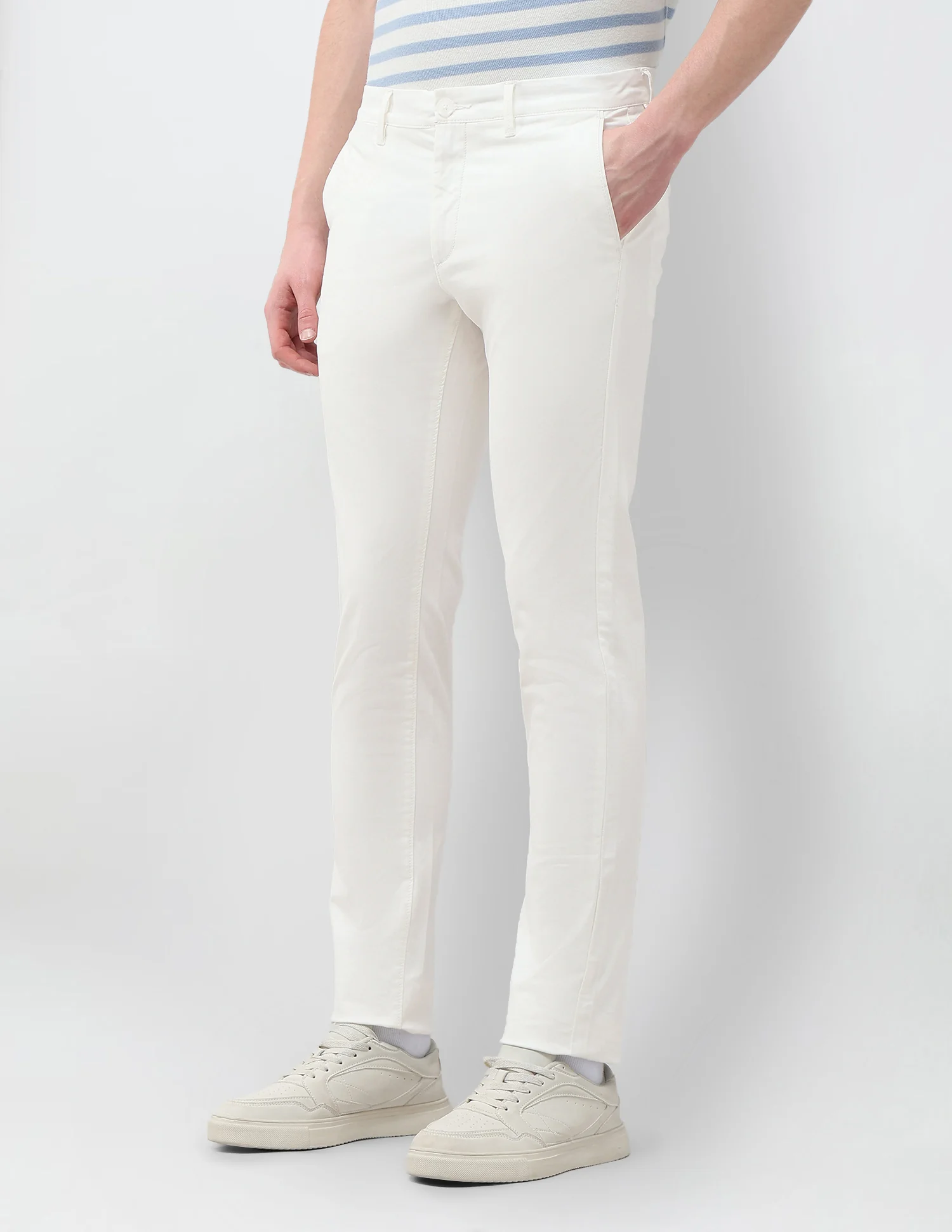 Denver Slim Fit Satin Trousers - Image 4