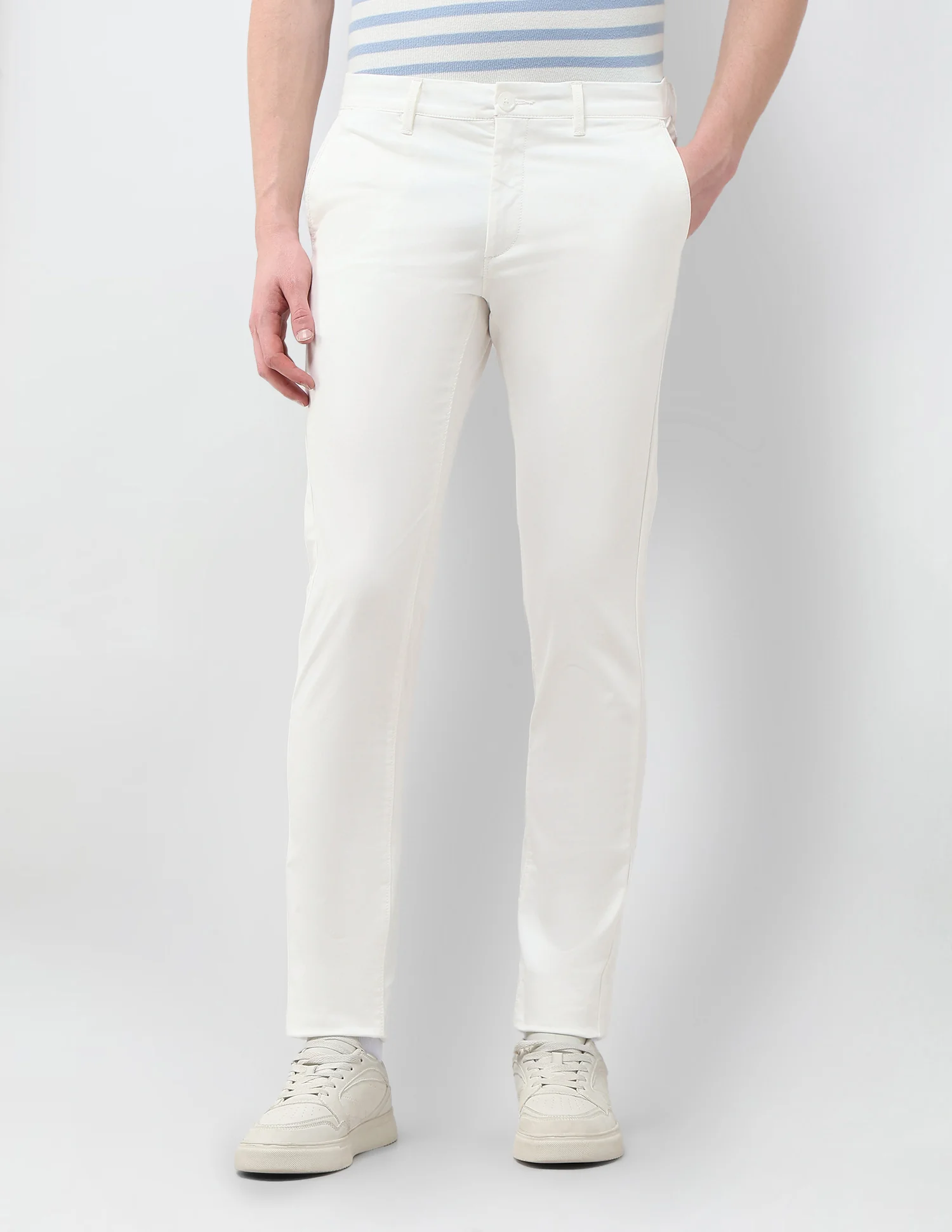 Denver Slim Fit Satin Trousers - Image 6