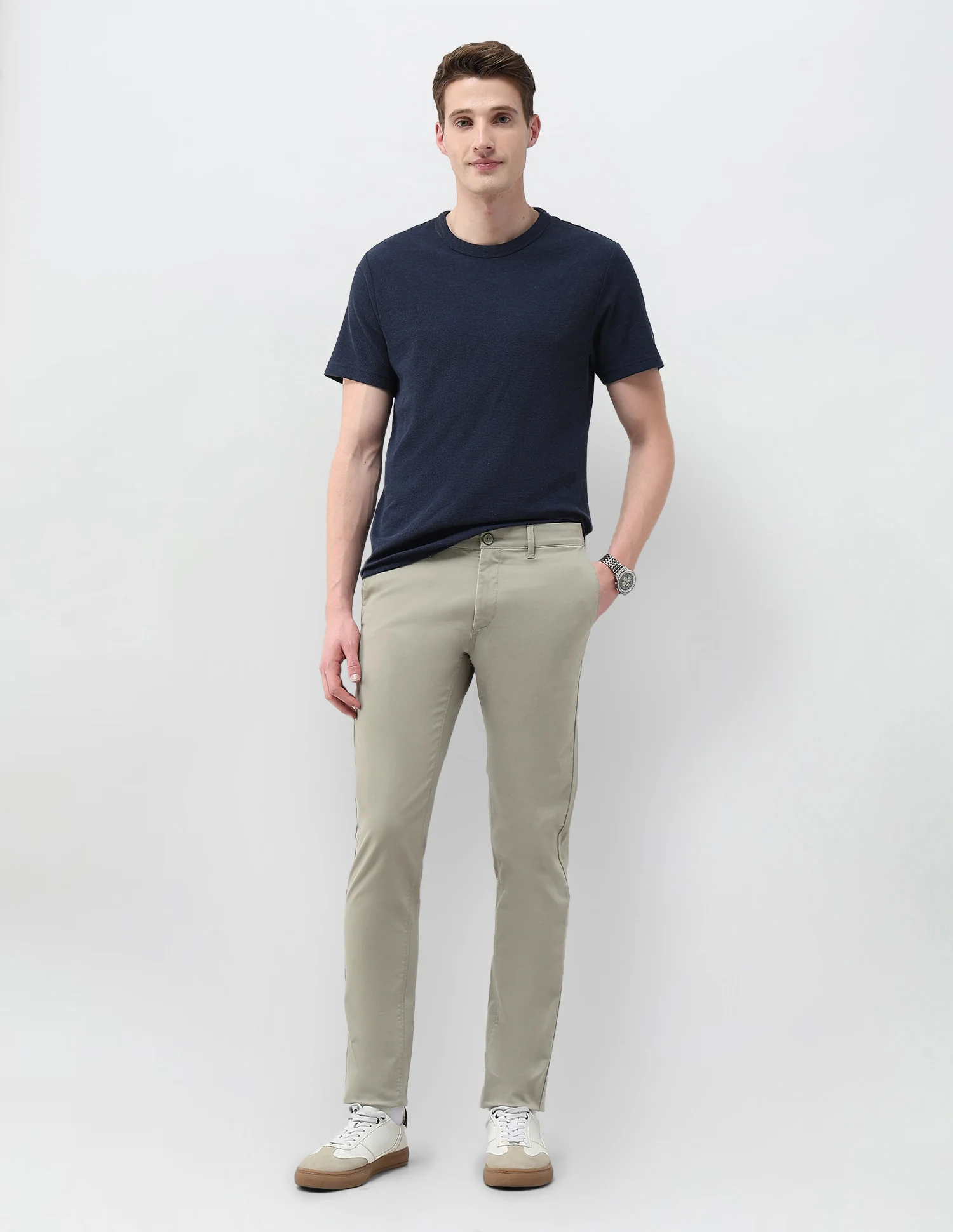 Denver Slim Fit Satin Trousers - Image 3