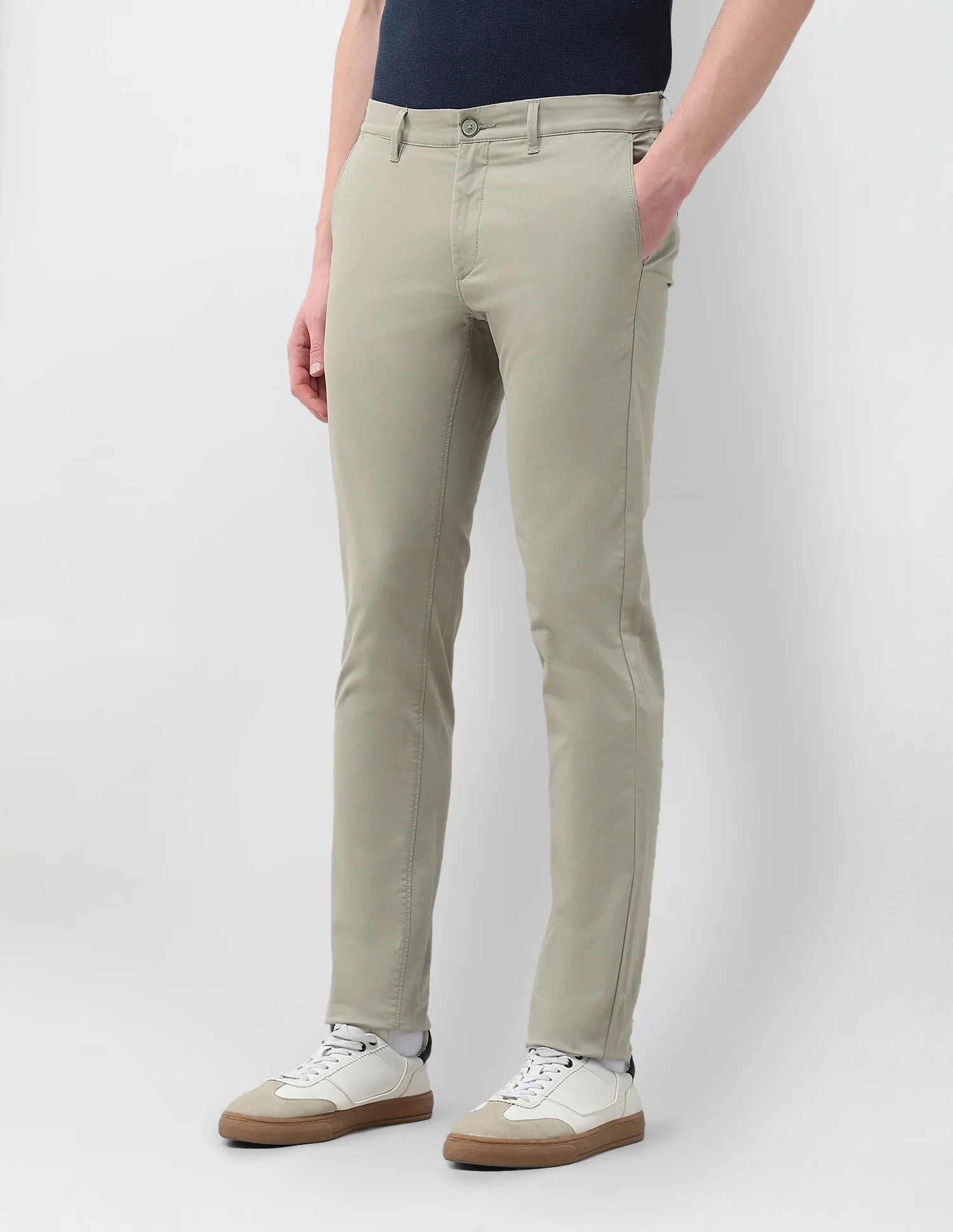 Denver Slim Fit Satin Trousers - Image 4