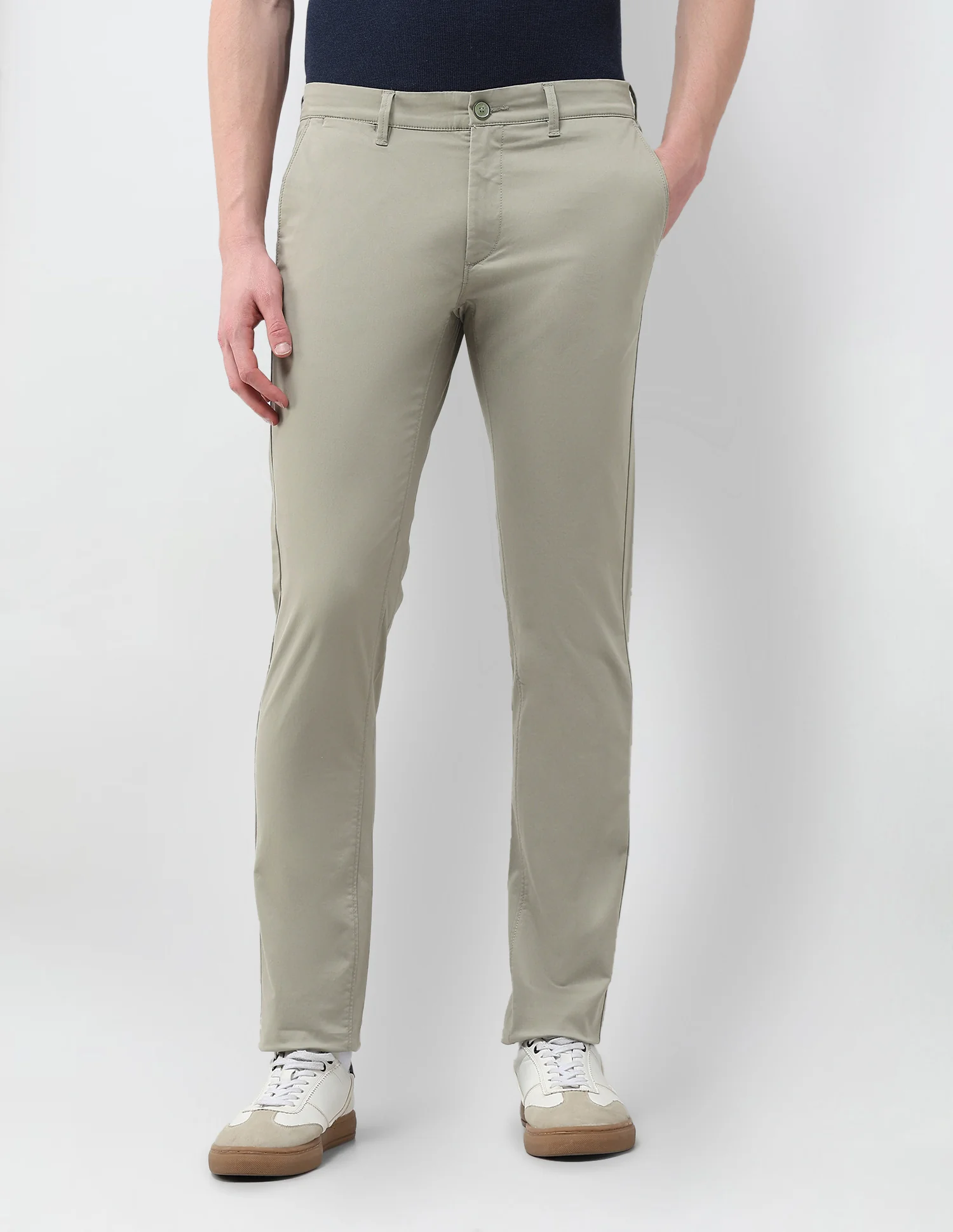 Denver Slim Fit Satin Trousers - Image 6